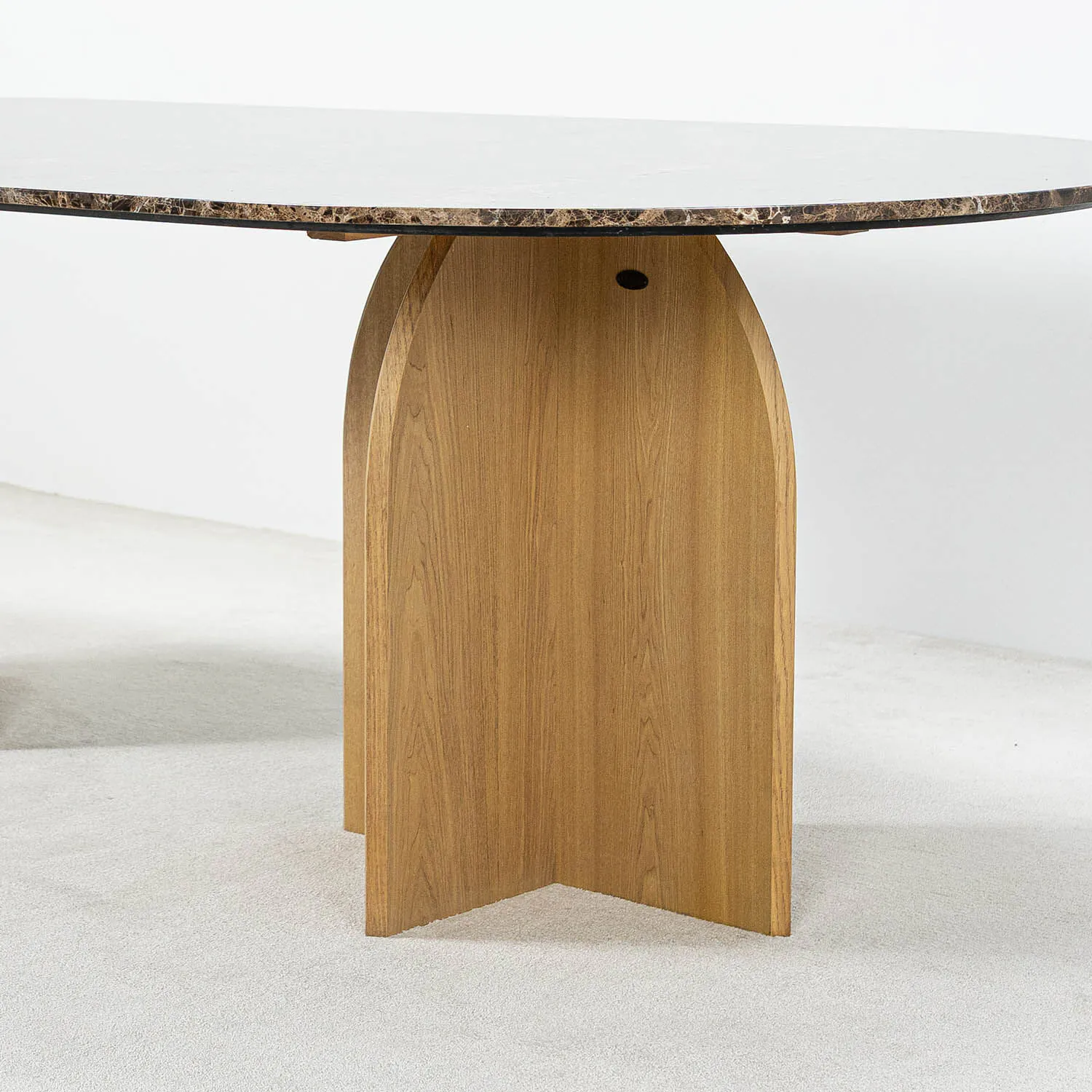 Matbord Ek & Brun Marmor 240cm - Matisse