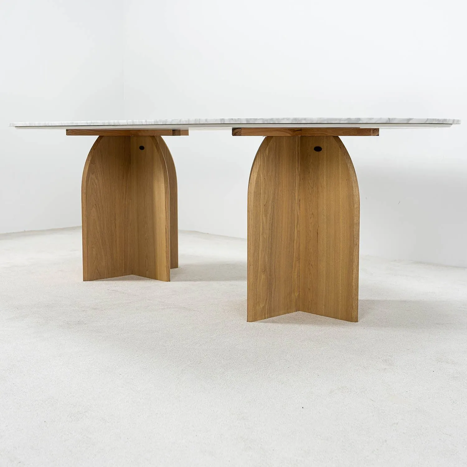 Matbord Ek & Vit Marmor 240cm - Matisse