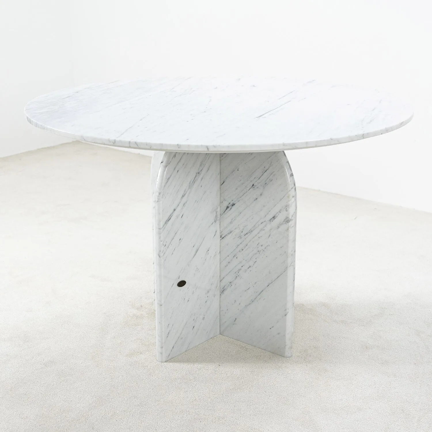 Runt Matbord Marmor Vit Ø120cm - Matisse