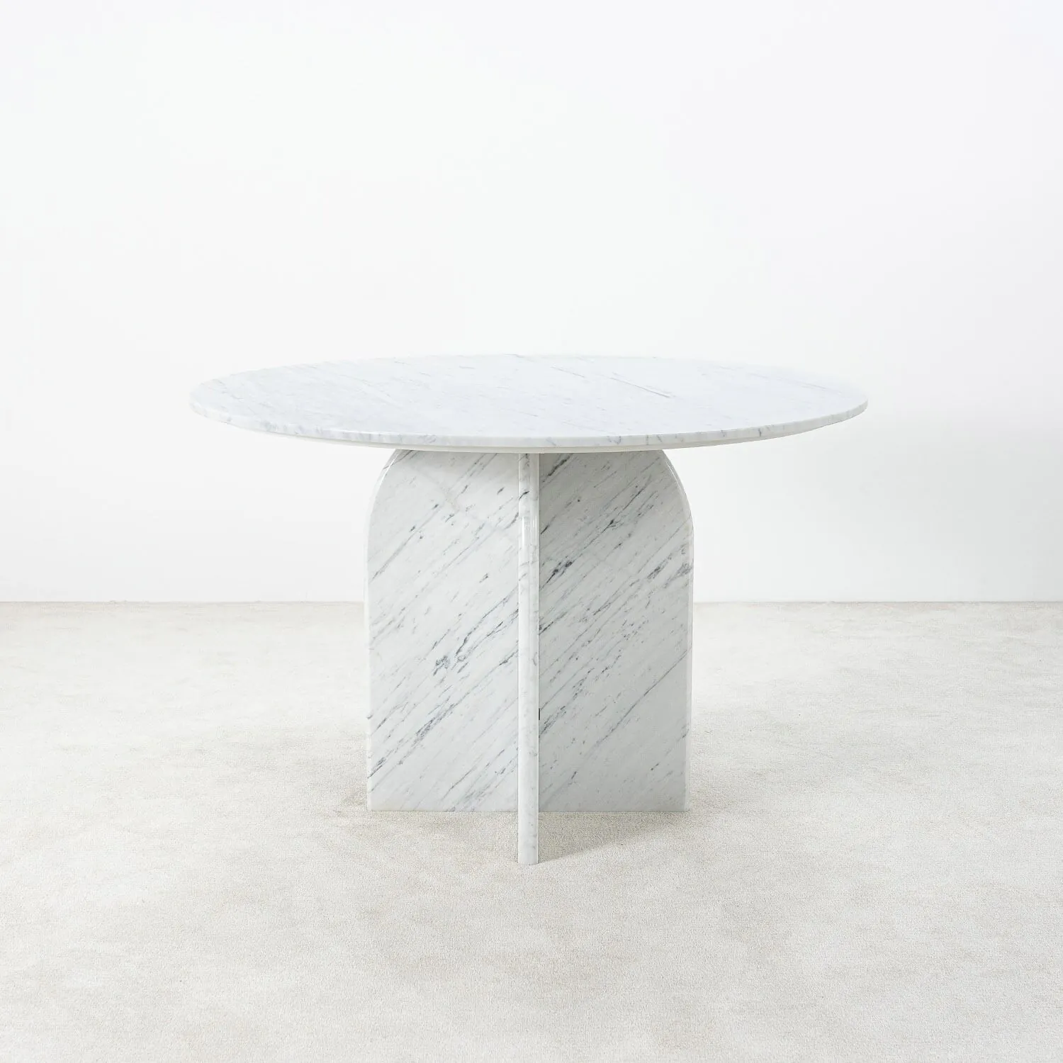 Runt Matbord Marmor Vit Ø120cm - Matisse