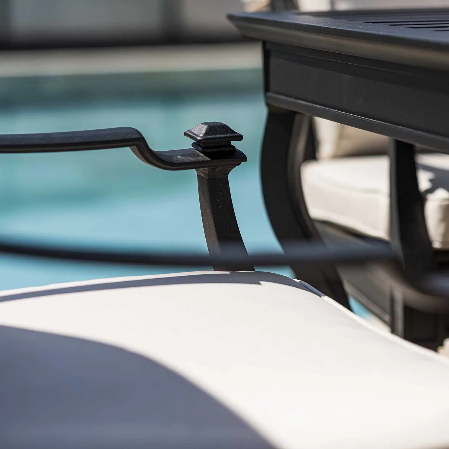 Matgrupp Utomhus 10 stolar Svart Aluminium - St Tropez 320cm