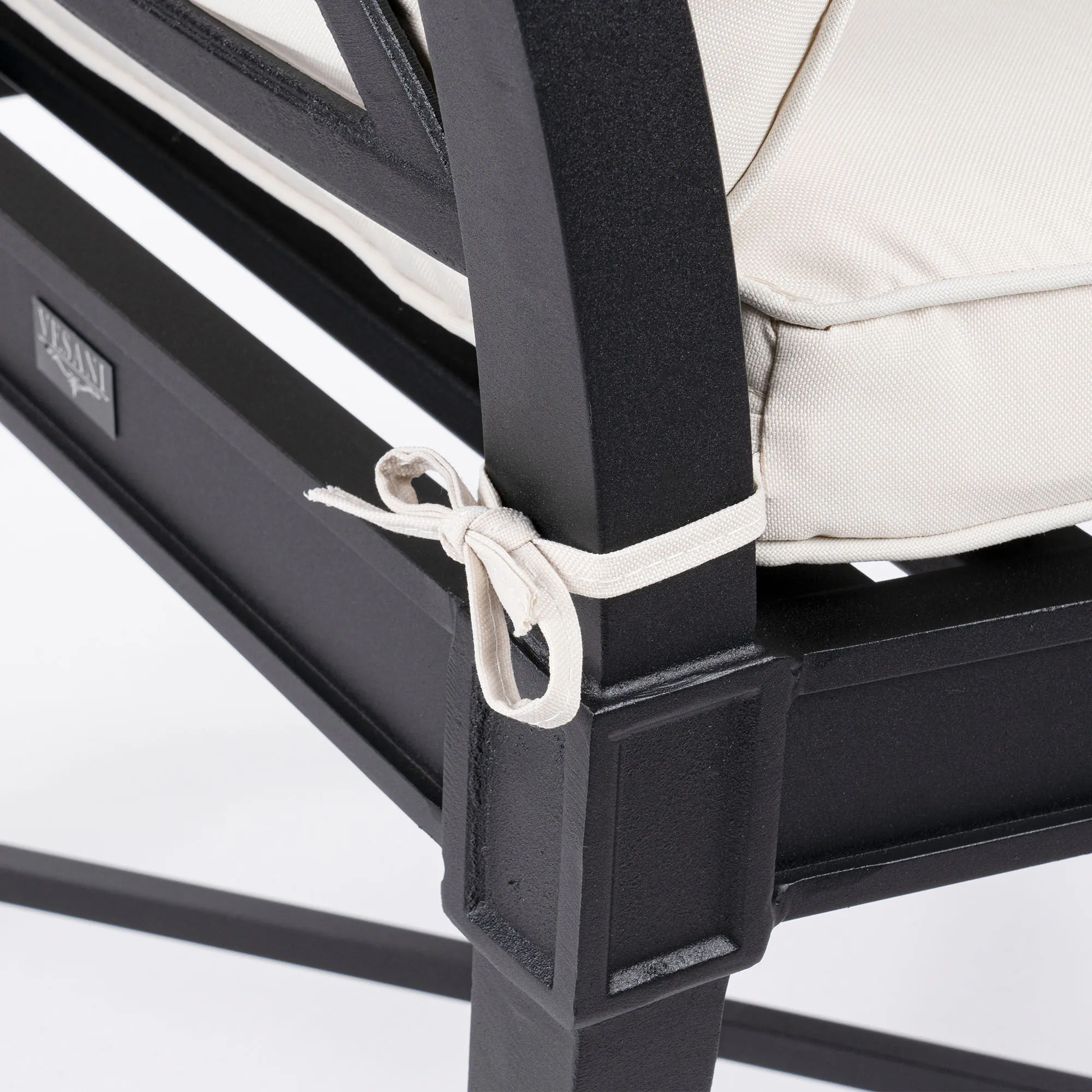 Matgrupp Utomhus 8 stolar Svart Aluminium - St Tropez 213cm