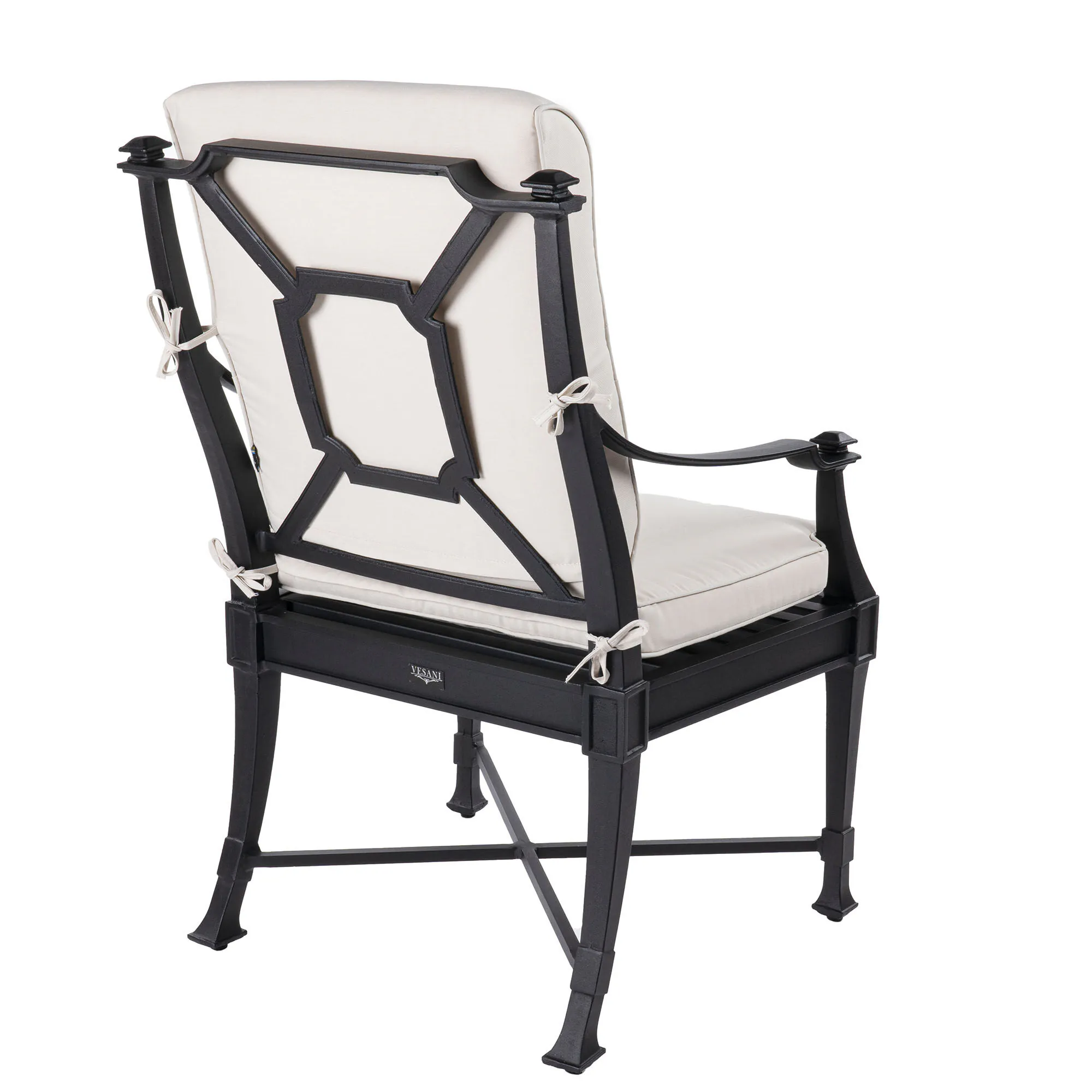 Matgrupp Utomhus 8 stolar Svart Aluminium - St Tropez 213cm