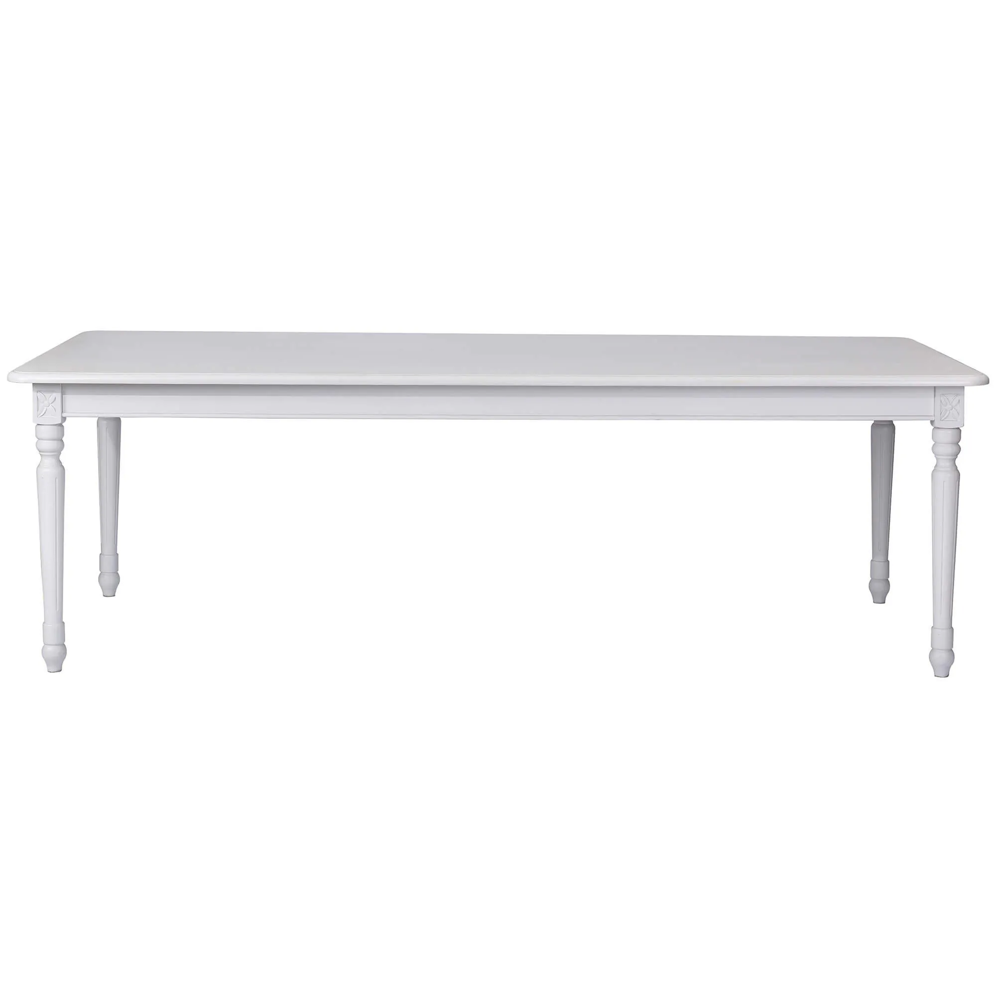 Matbord Gripsholm 240cm Vit Massiv Ek