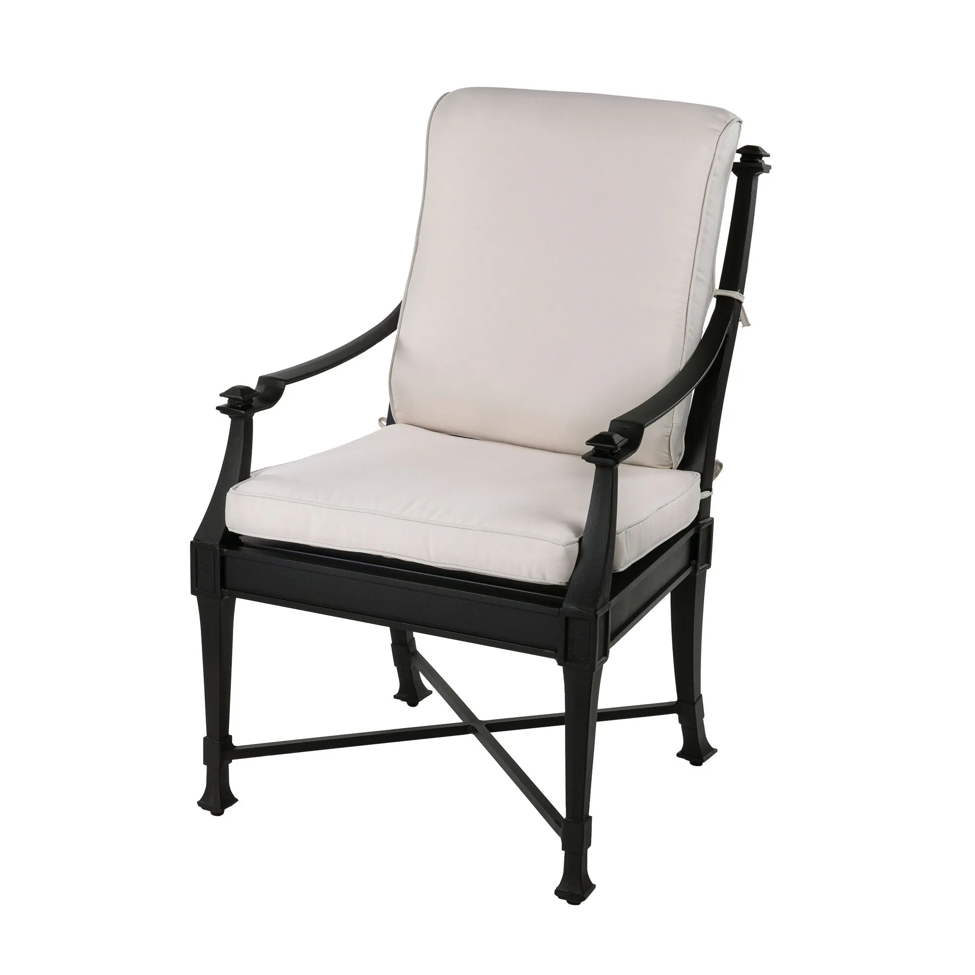 Matstol Utomhus 2-pack Svart Aluminium St Tropez