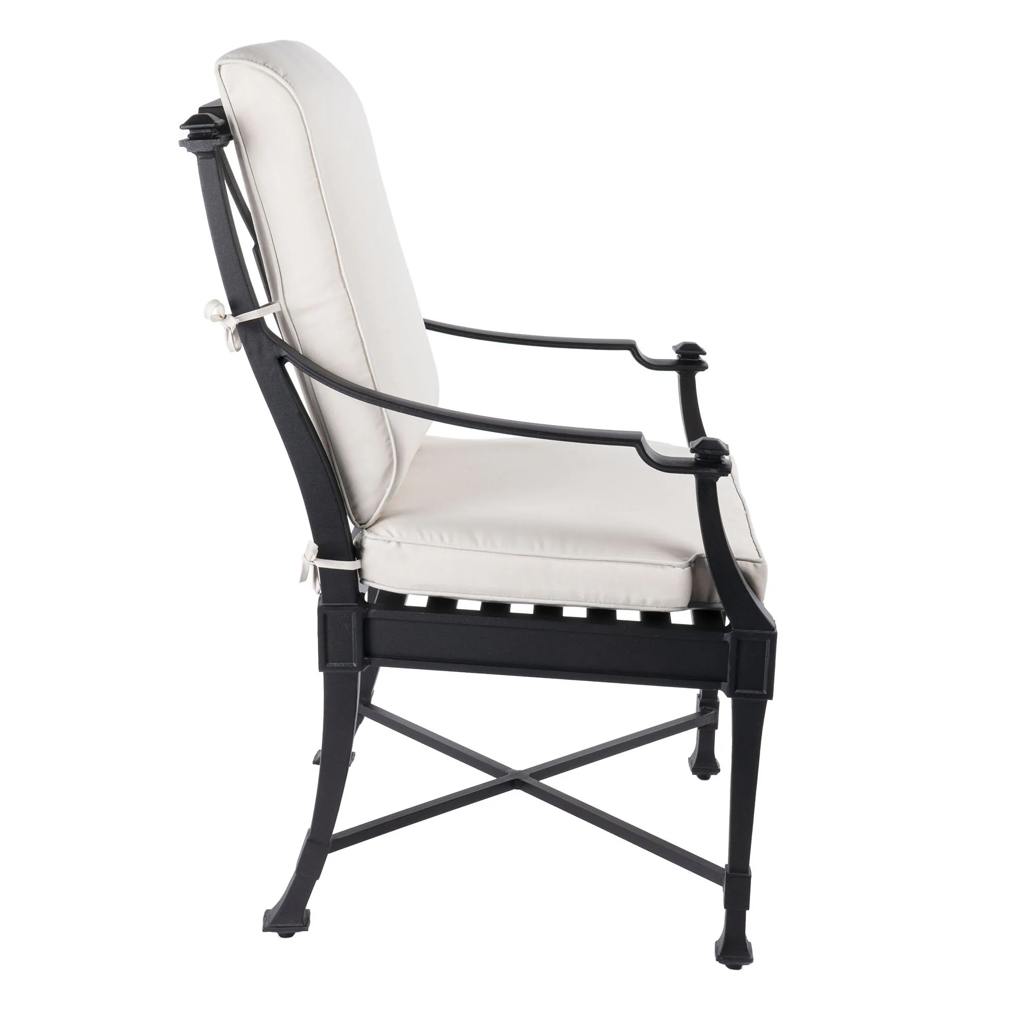 Matstol Utomhus 2-pack Svart Aluminium St Tropez
