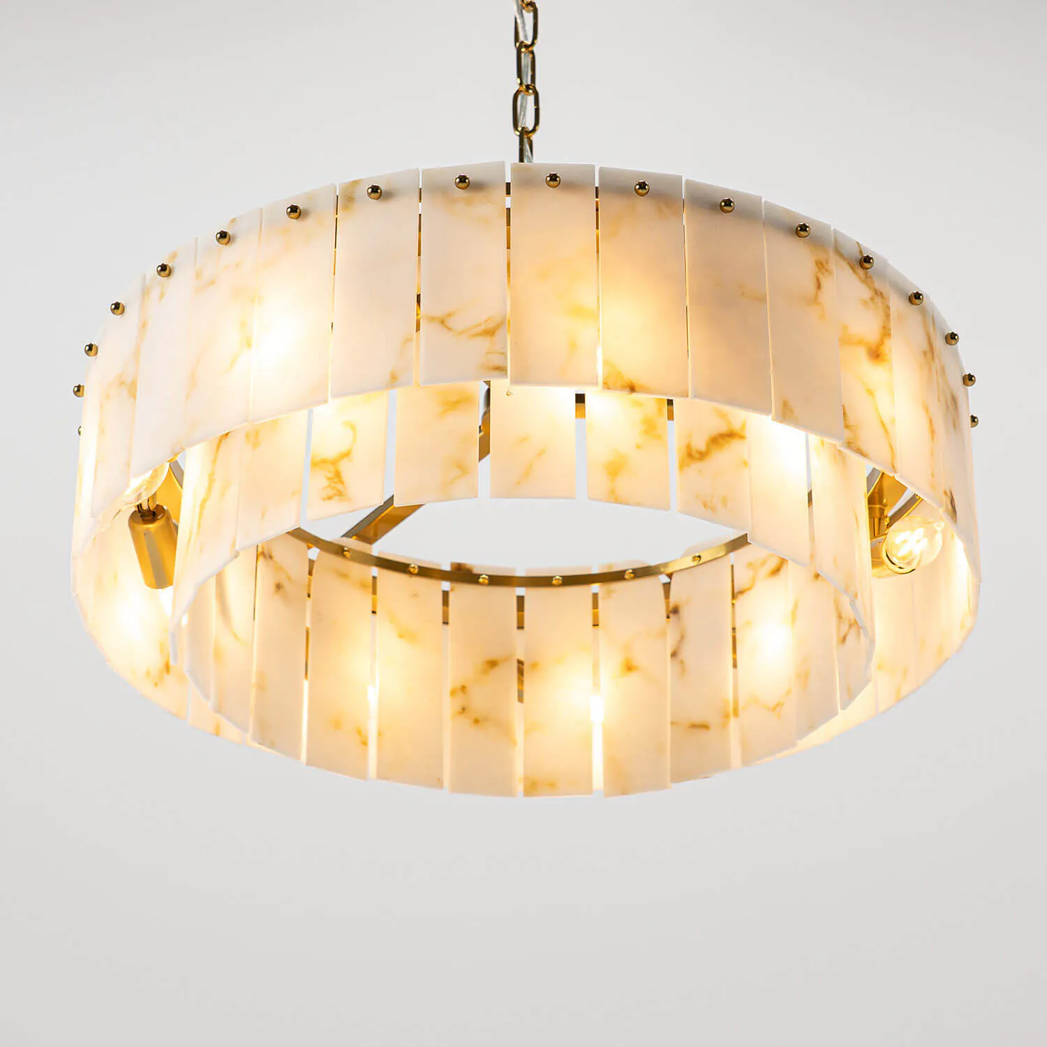 Taklampa Mässing/Marmor Ø55cm - Brescia