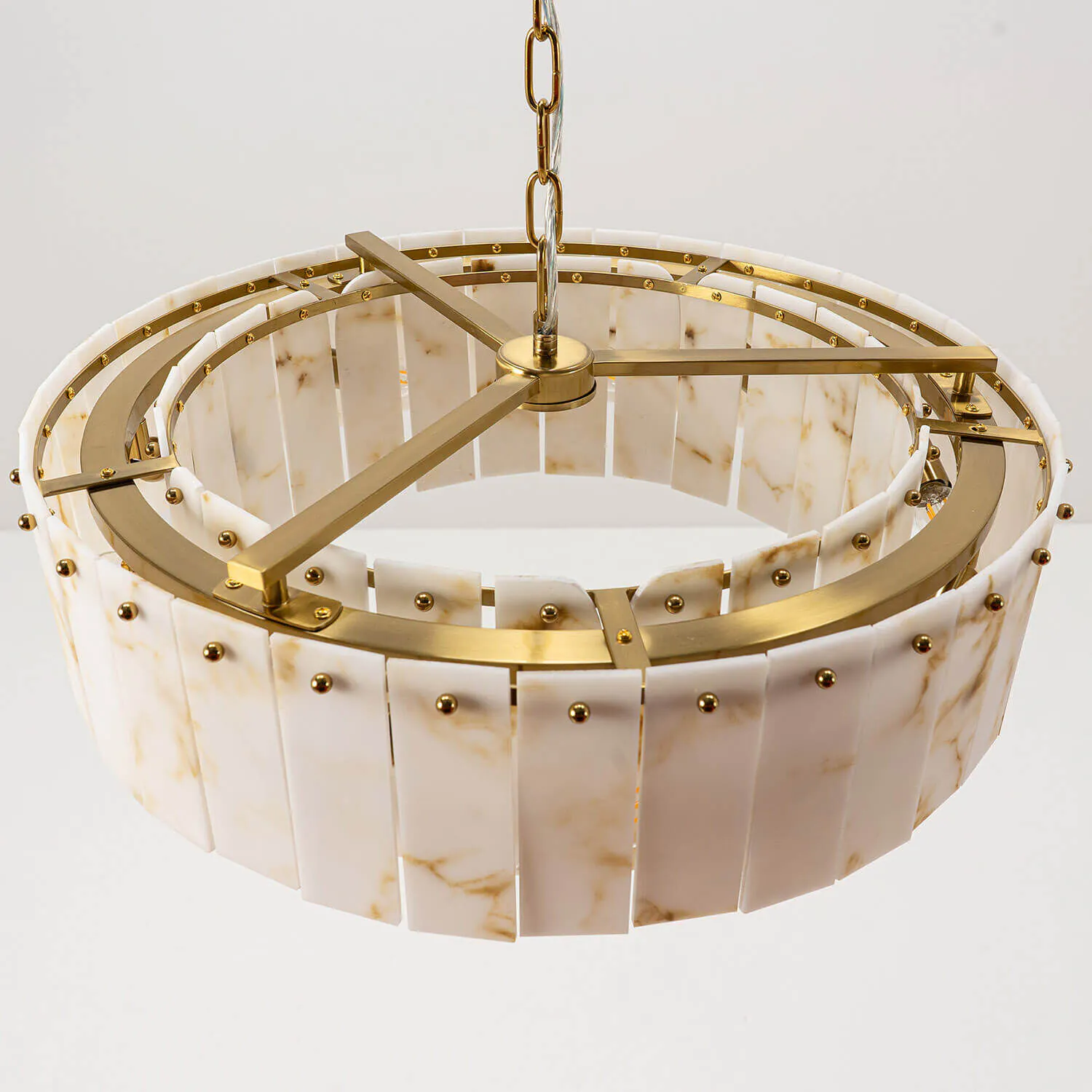 Taklampa Mässing/Marmor Ø55cm - Brescia