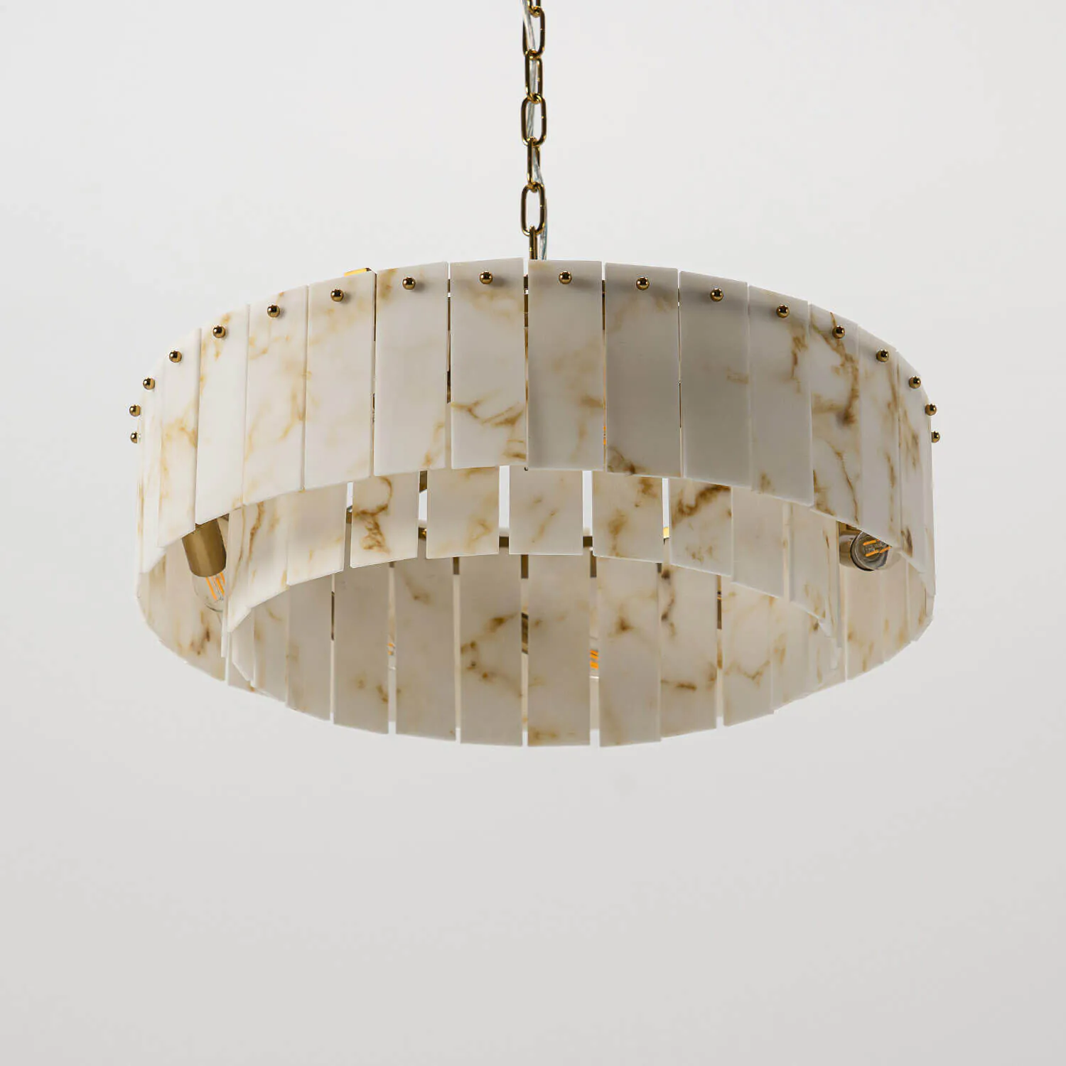 Taklampa Mässing/Marmor Ø55cm - Brescia