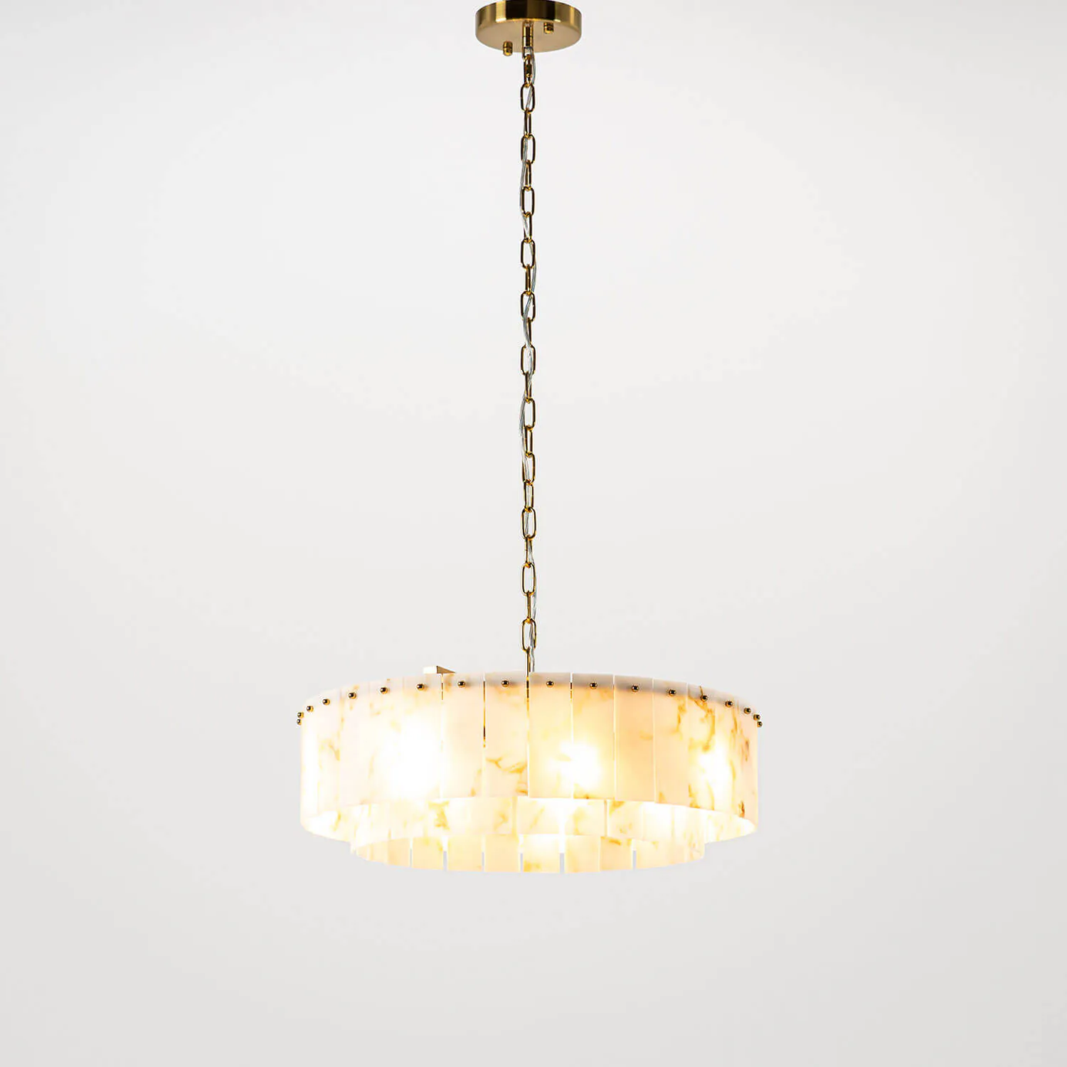 Taklampa Mässing/Marmor Ø55cm - Brescia