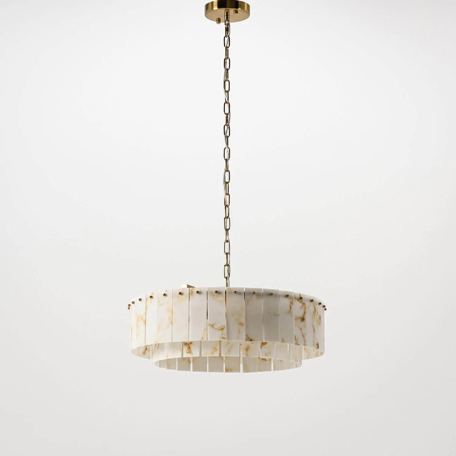 Taklampa Mässing/Marmor Ø55cm - Brescia