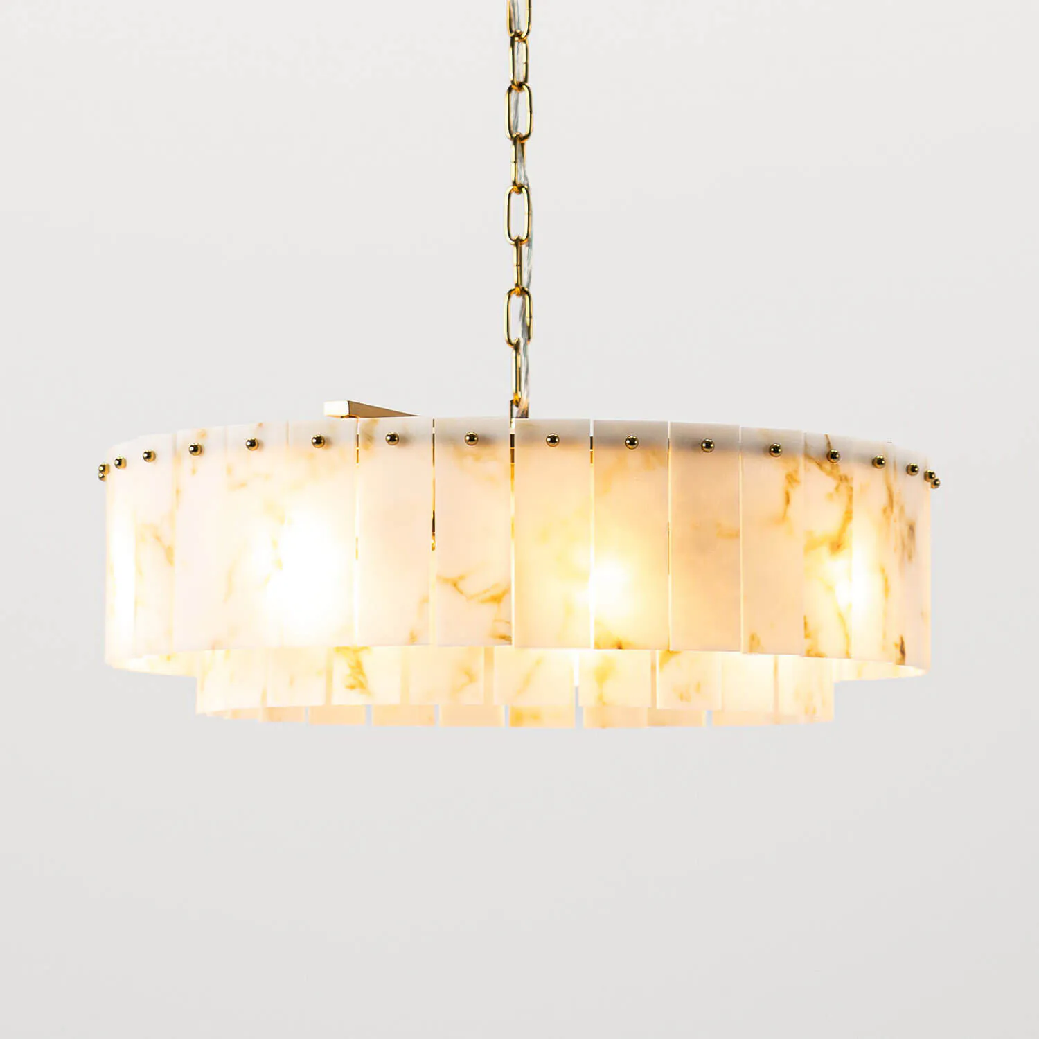 Taklampa Mässing/Marmor Ø55cm - Brescia