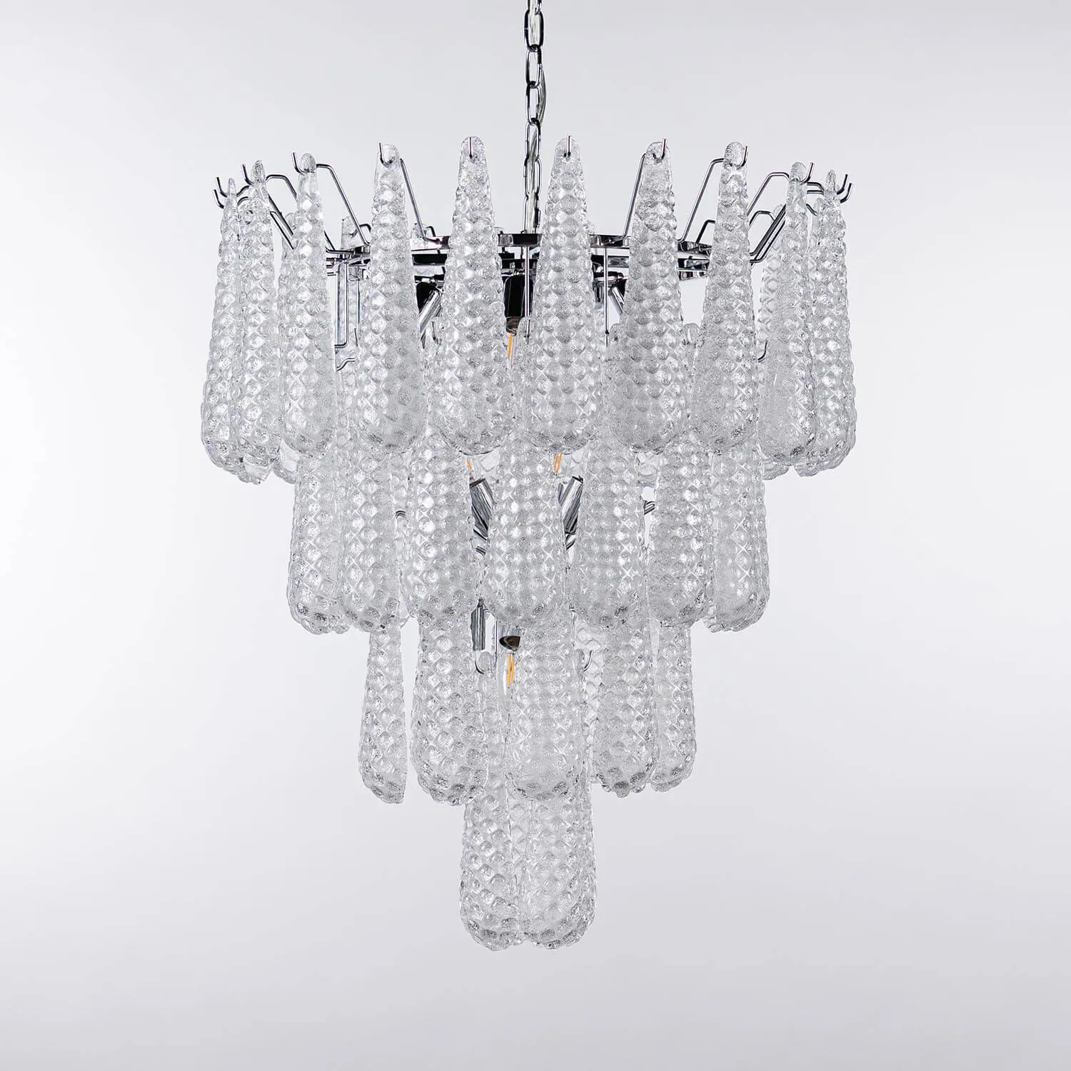 Kristallkrona Ø66xH75cm Krom/Klar - Neapel