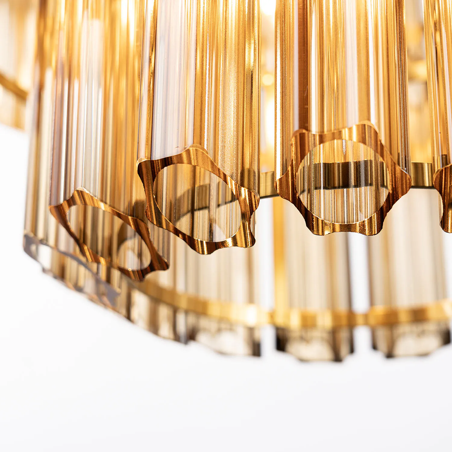 Kristallkrona Ø65cm Verona Cognac