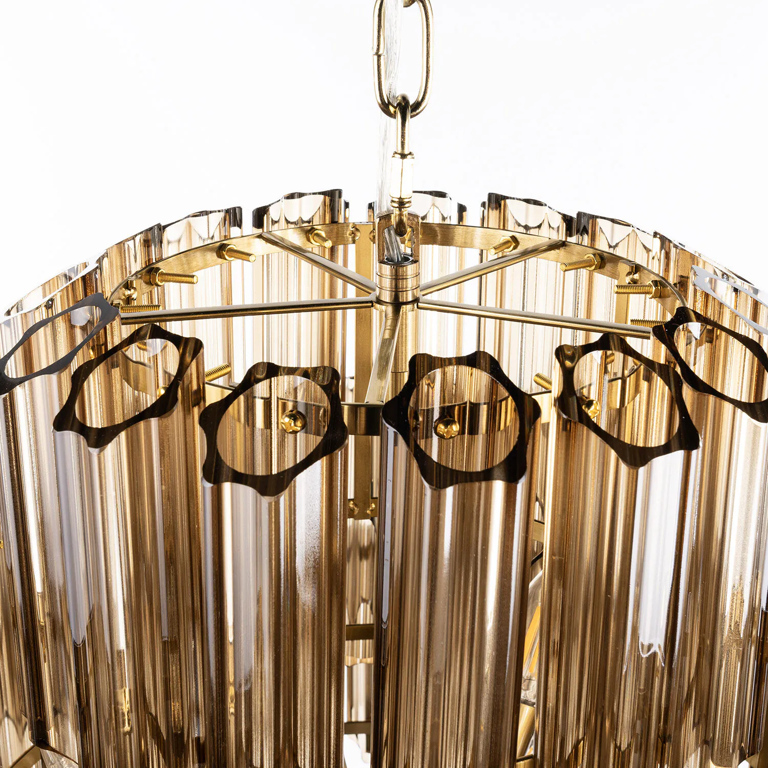 Kristallkrona Ø65cm Verona Cognac