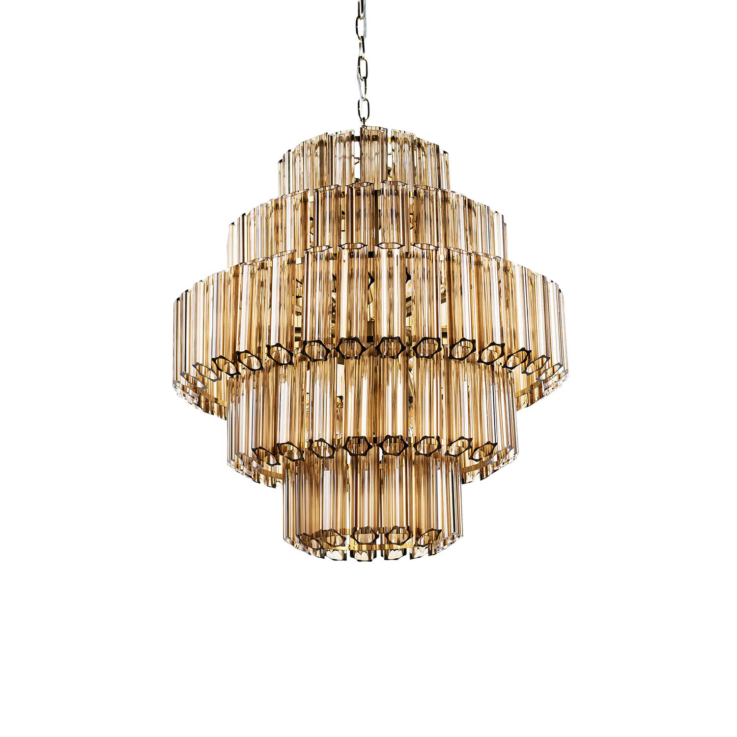 Kristallkrona Ø65cm Verona Cognac
