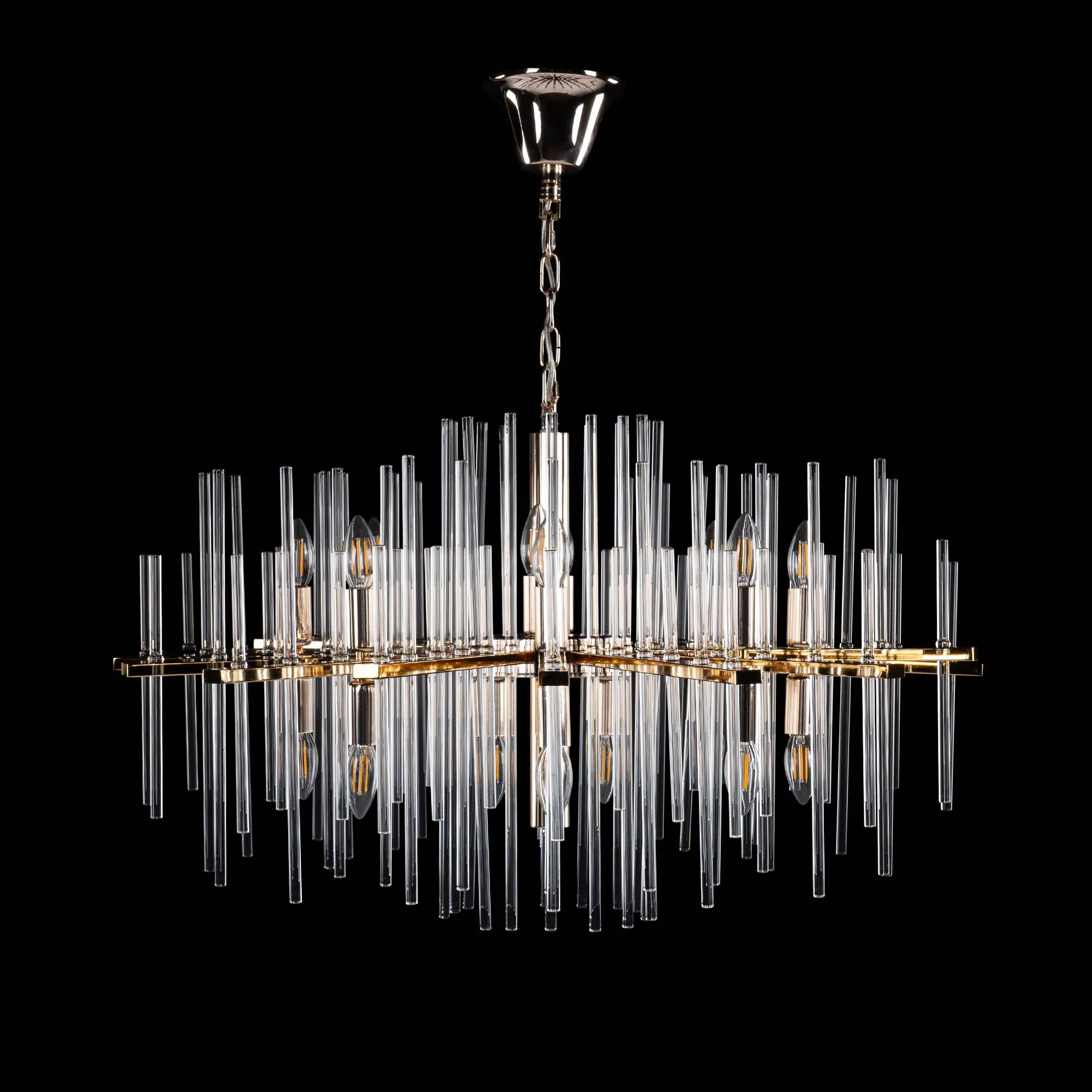 Modern Kristallkrona Ø85cm Vienna Guld