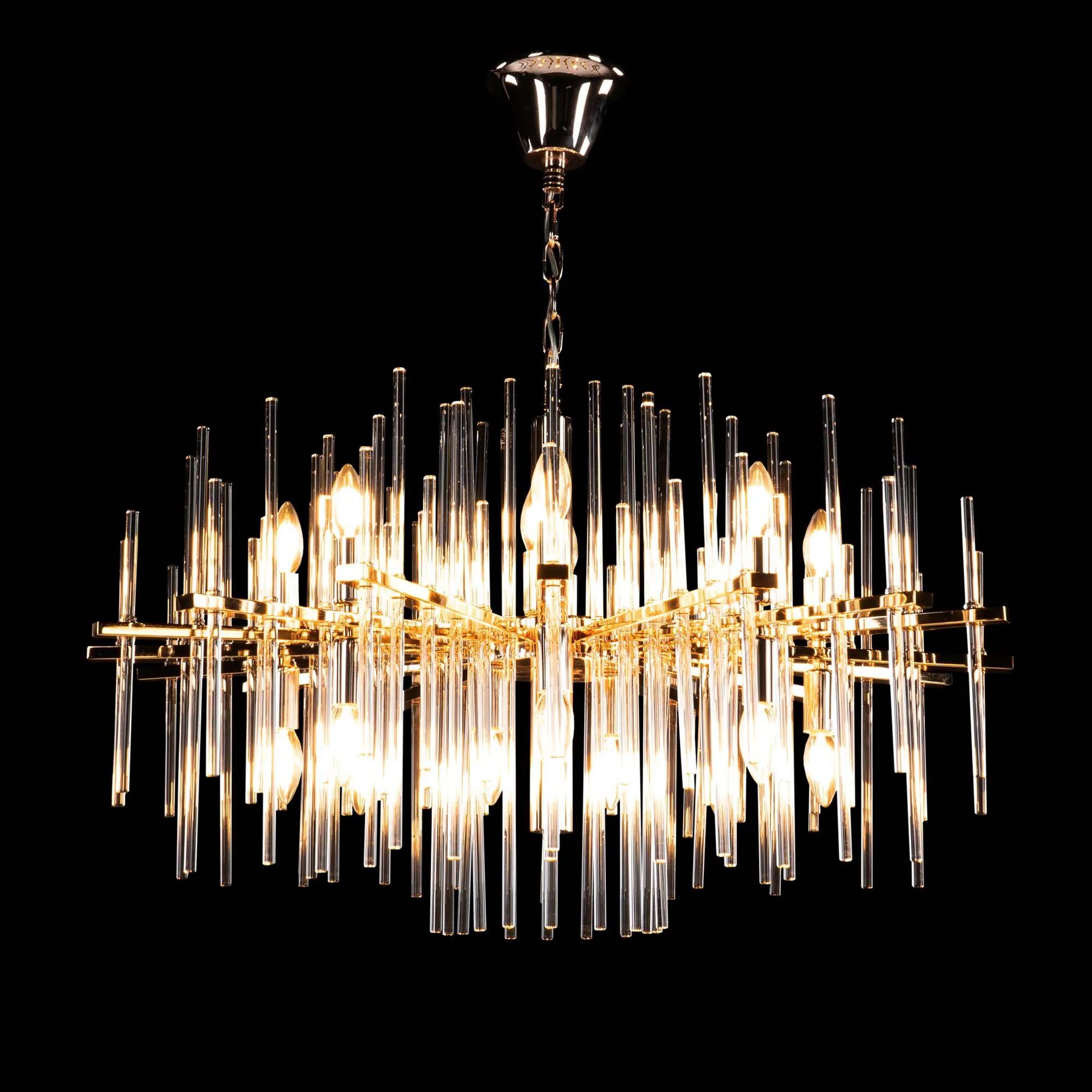 Modern Kristallkrona Ø85cm Vienna Guld