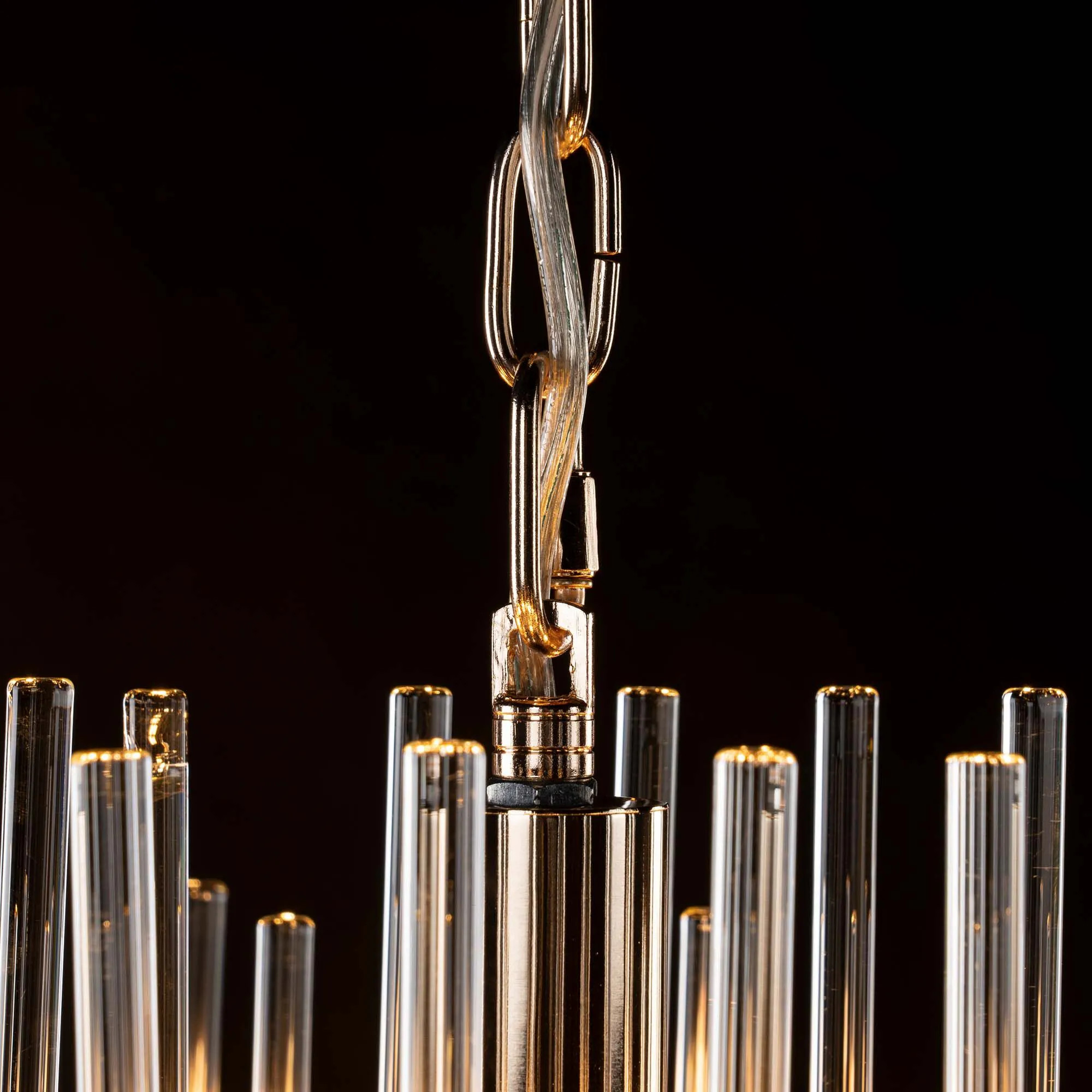 Modern Kristallkrona Ø85cm Vienna Guld