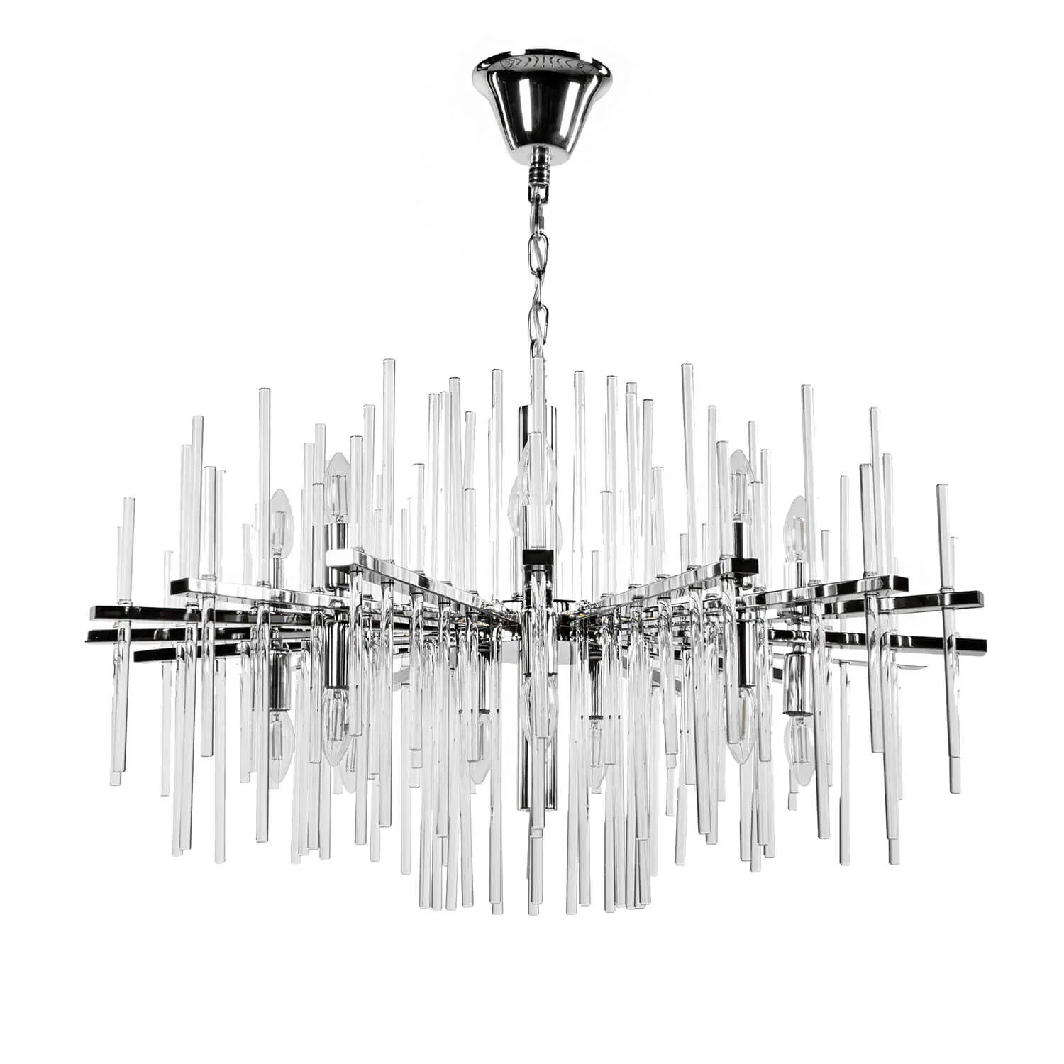 Modern Kristallkrona Ø85cm Vienna Krom
