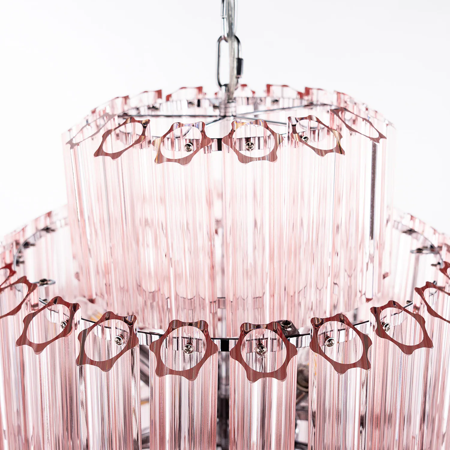 Kristallkrona Ø65cm Verona Rosa