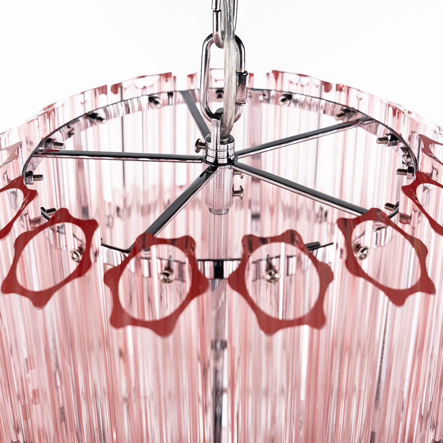 Kristallkrona Ø65cm Verona Rosa