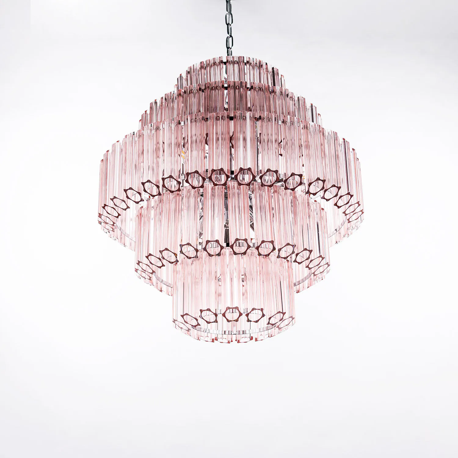 Kristallkrona Ø65cm Verona Rosa