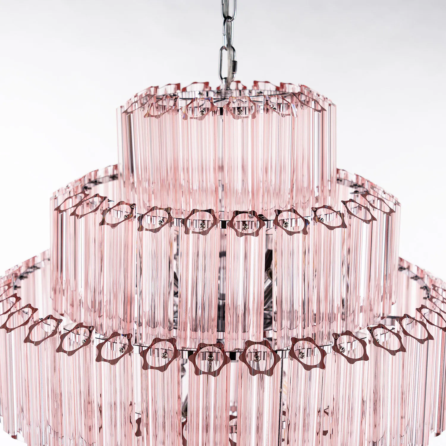 Kristallkrona Ø65cm Verona Rosa
