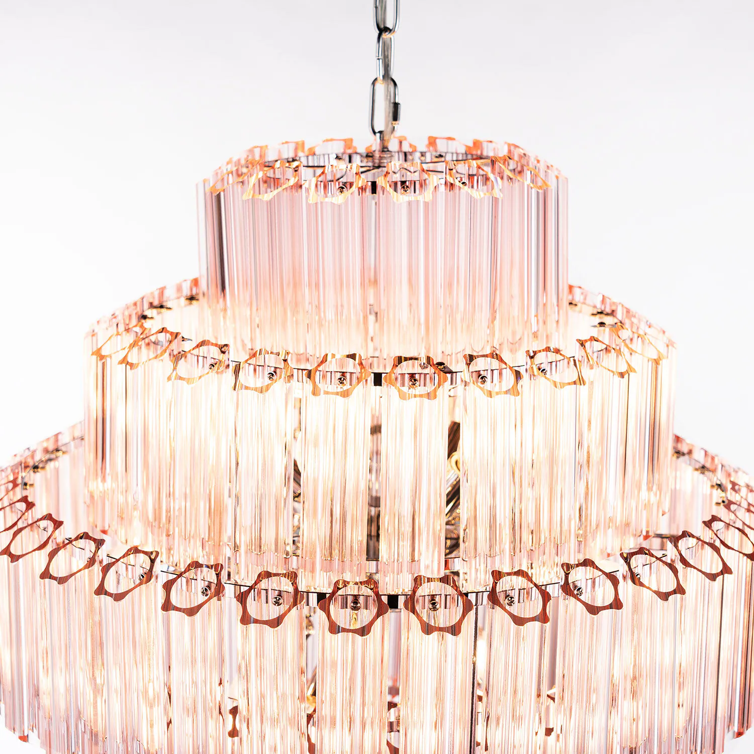 Kristallkrona Ø65cm Verona Rosa
