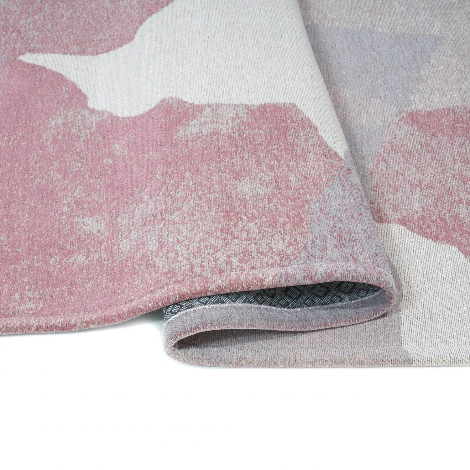 Mönstrad Matta 160x230cm  - Lila Rosa