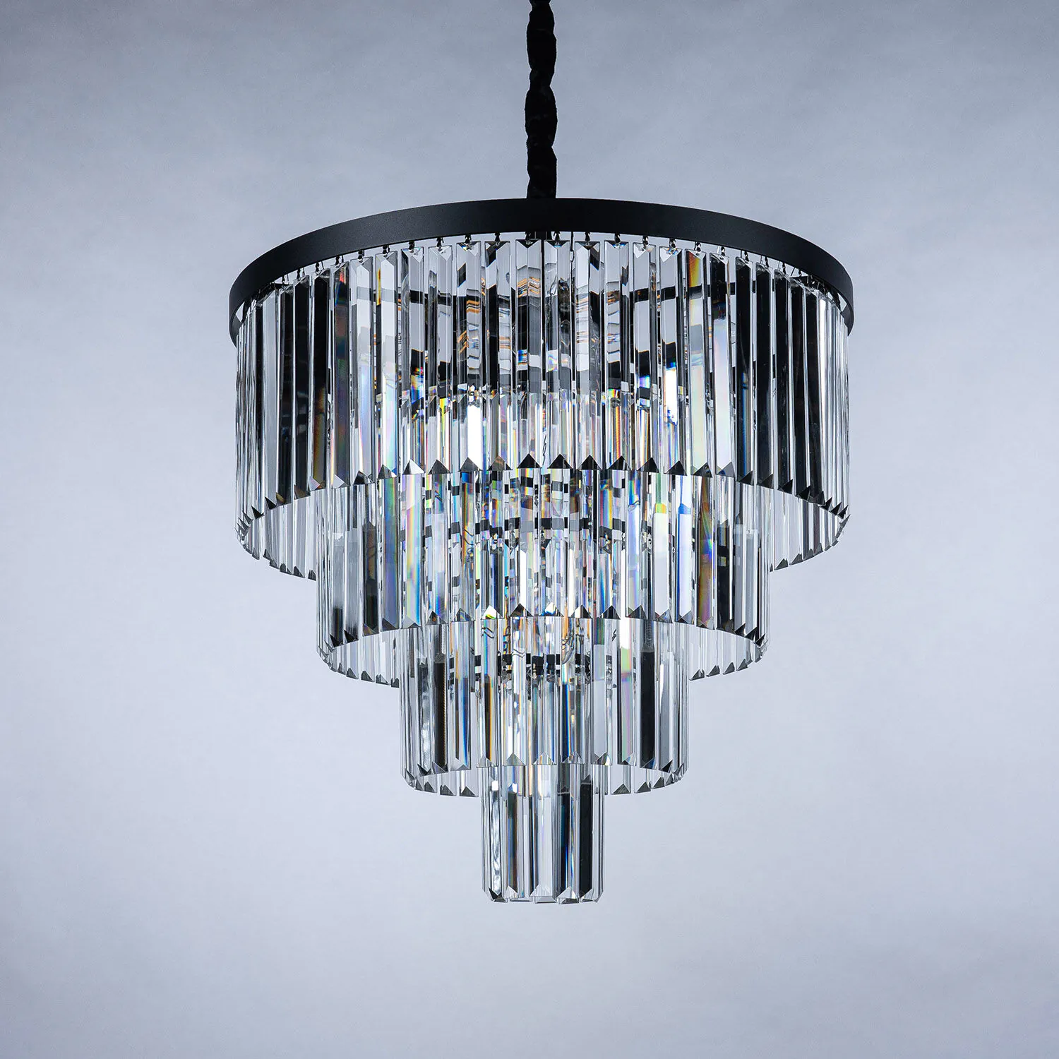 Kristallkrona Florence Svart Ø 60cm