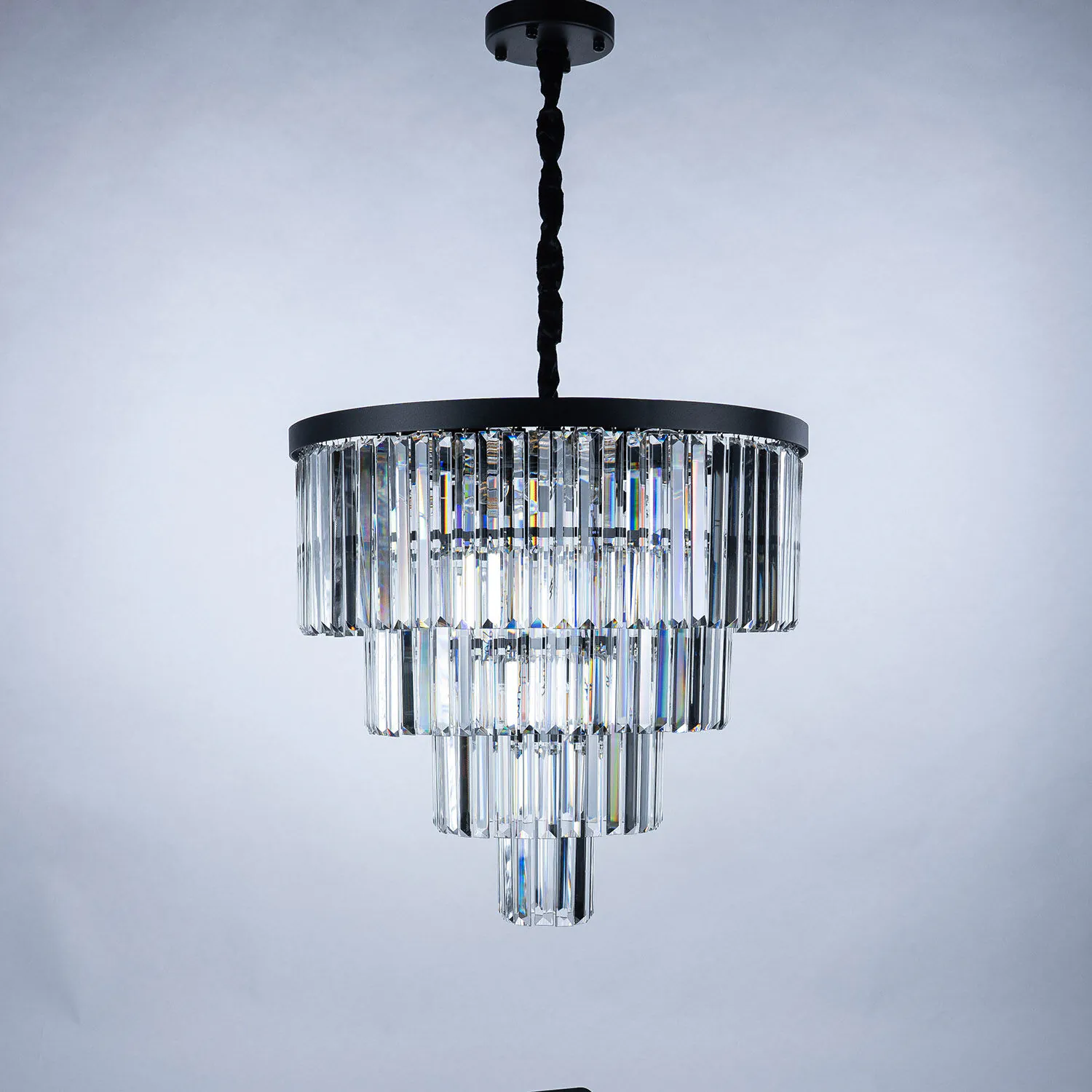Kristallkrona Florence Svart Ø 60cm