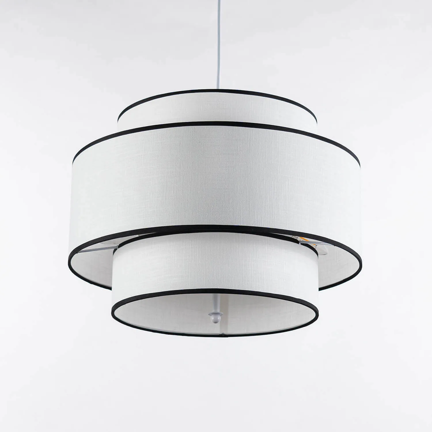Taklampa Vit/Svart Ø50cm - Tokyo
