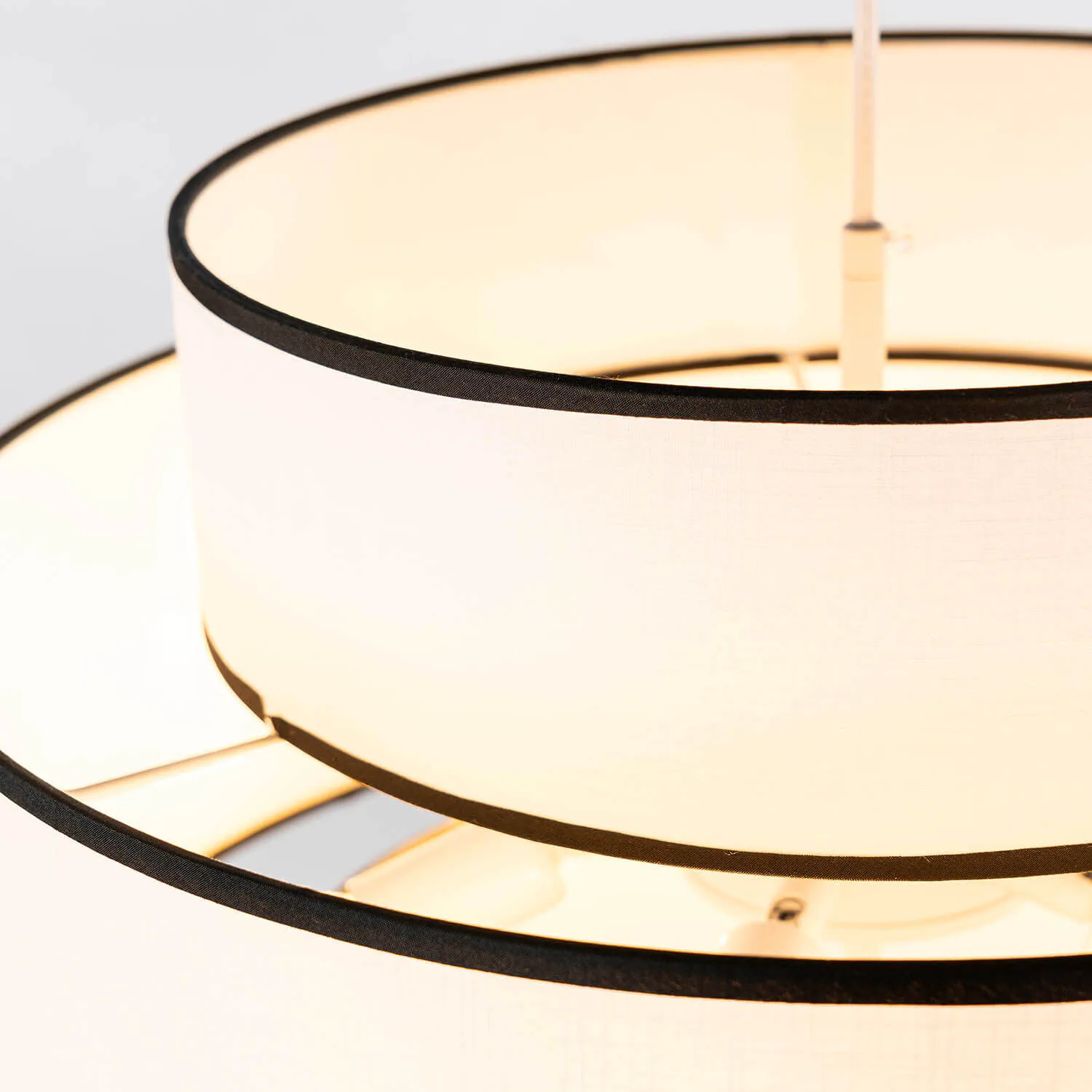 Taklampa Vit/Svart Ø50cm - Tokyo