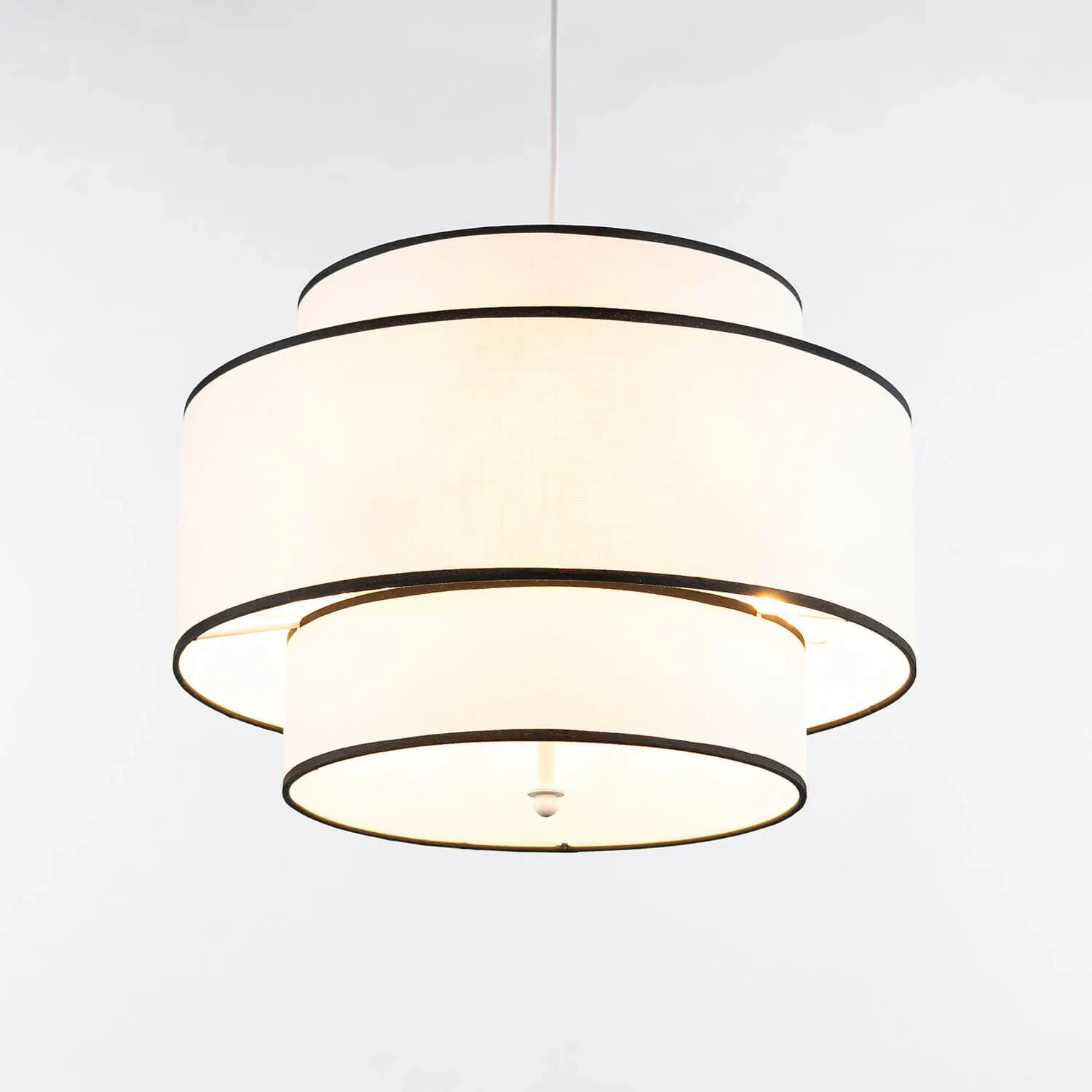 Taklampa Vit/Svart Ø50cm - Tokyo