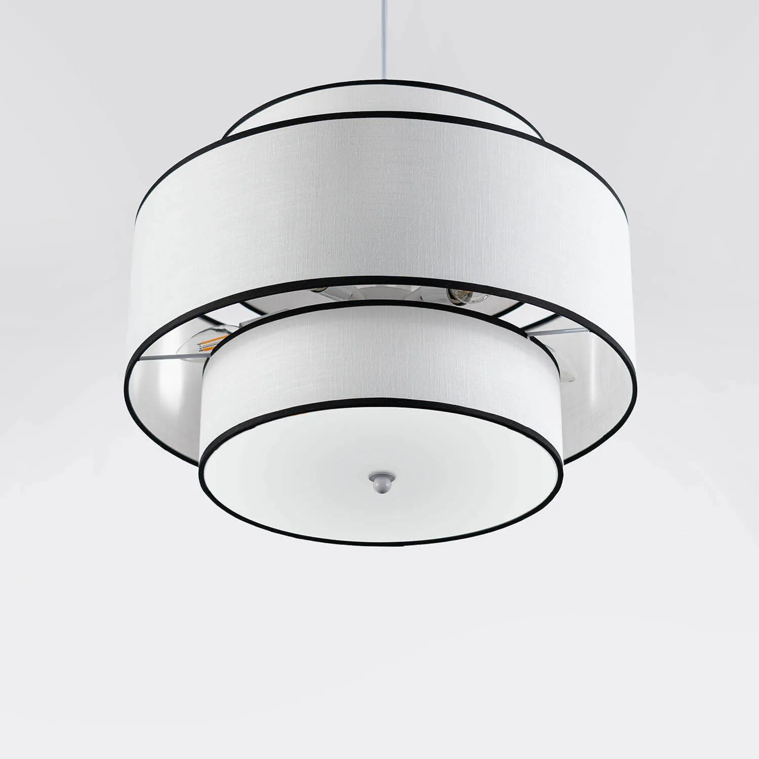 Taklampa Vit/Svart Ø50cm - Tokyo