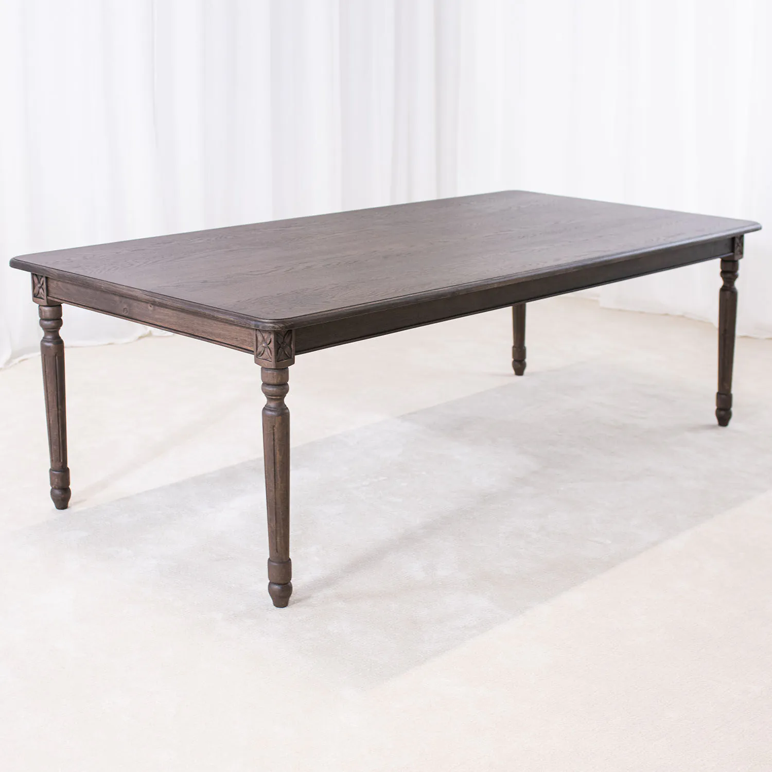 Matbord 240cm Rökt Ek - Gripsholm