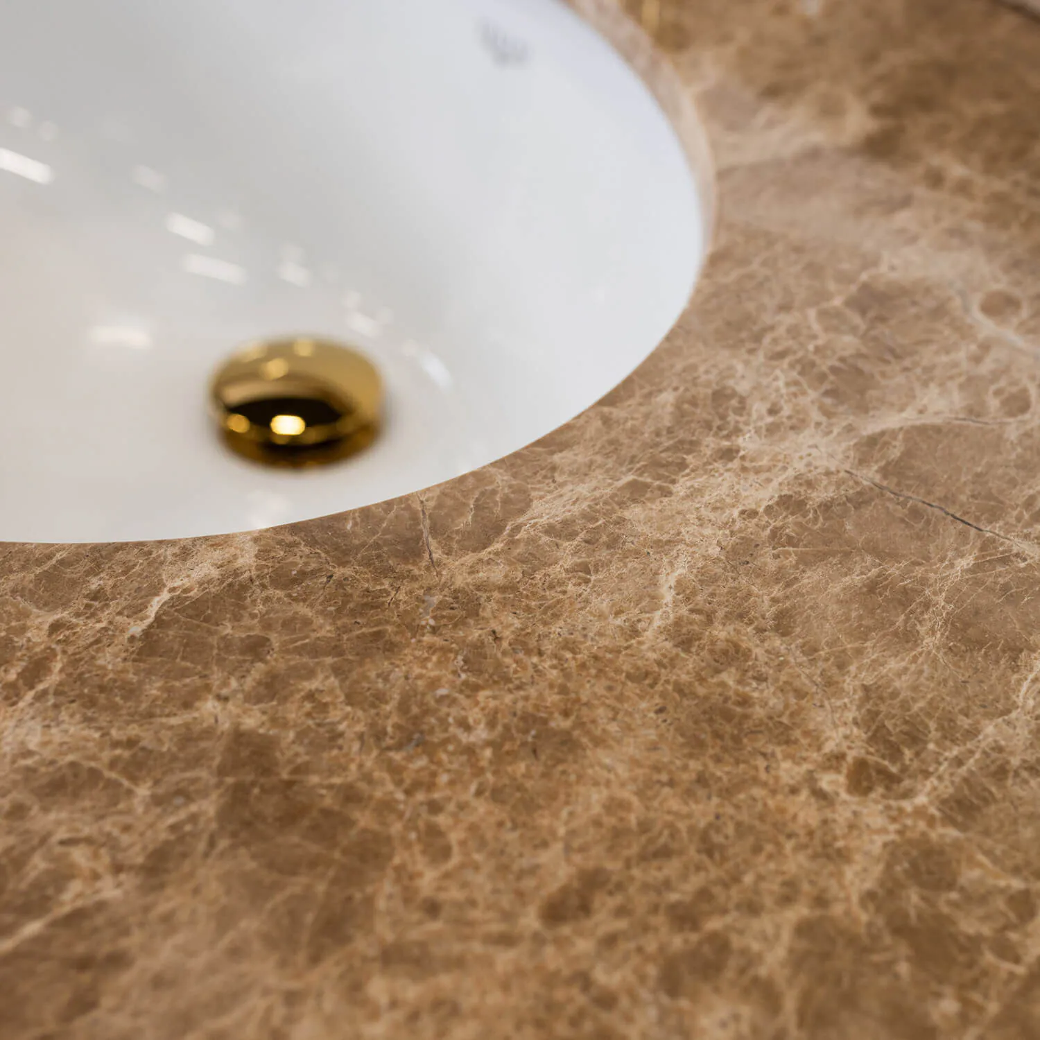 Dubbelhandfat Kommod 160cm Nashville Svart - Beige Marmor