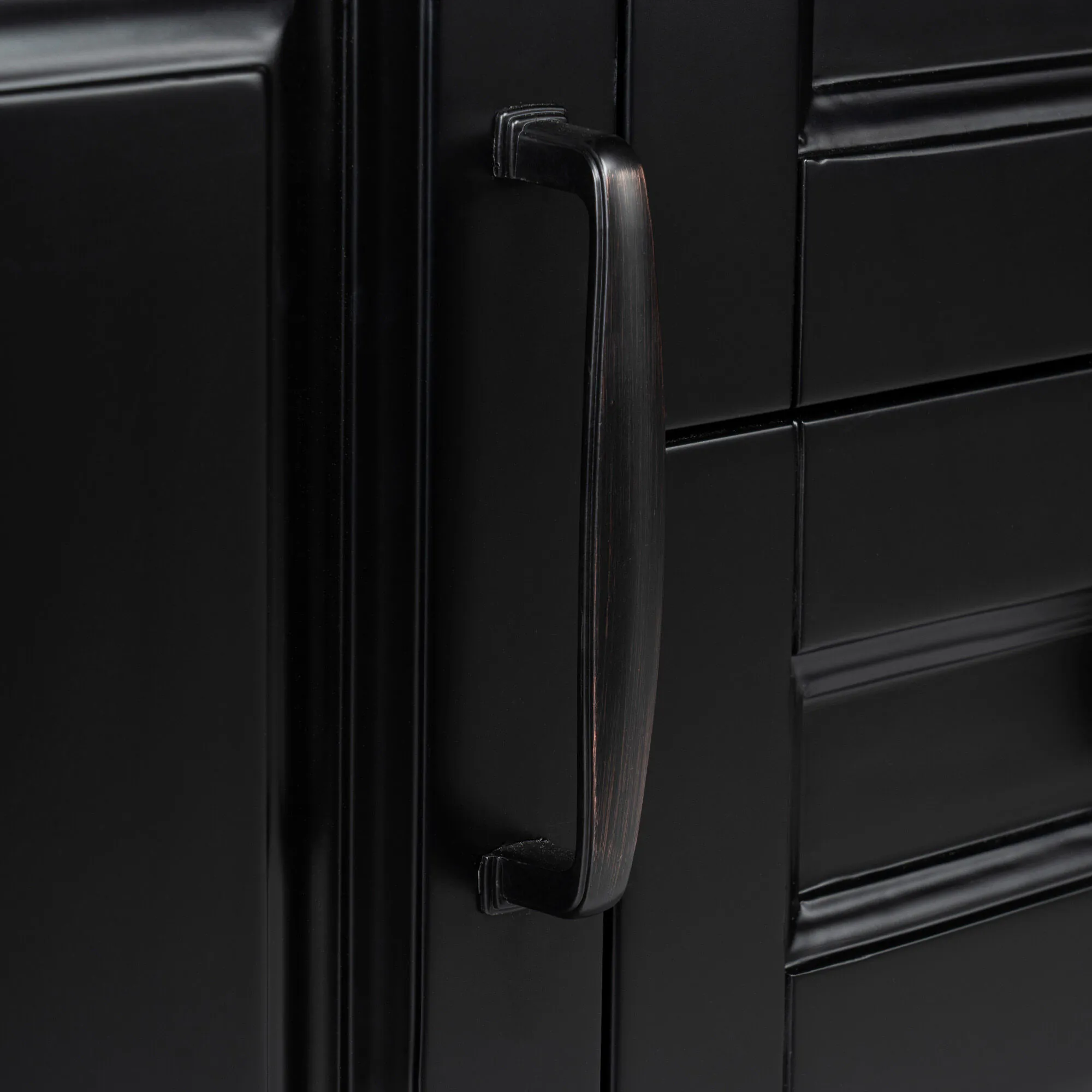 Kommod Badrum 120cm Nashville Svart - Vit Marmor
