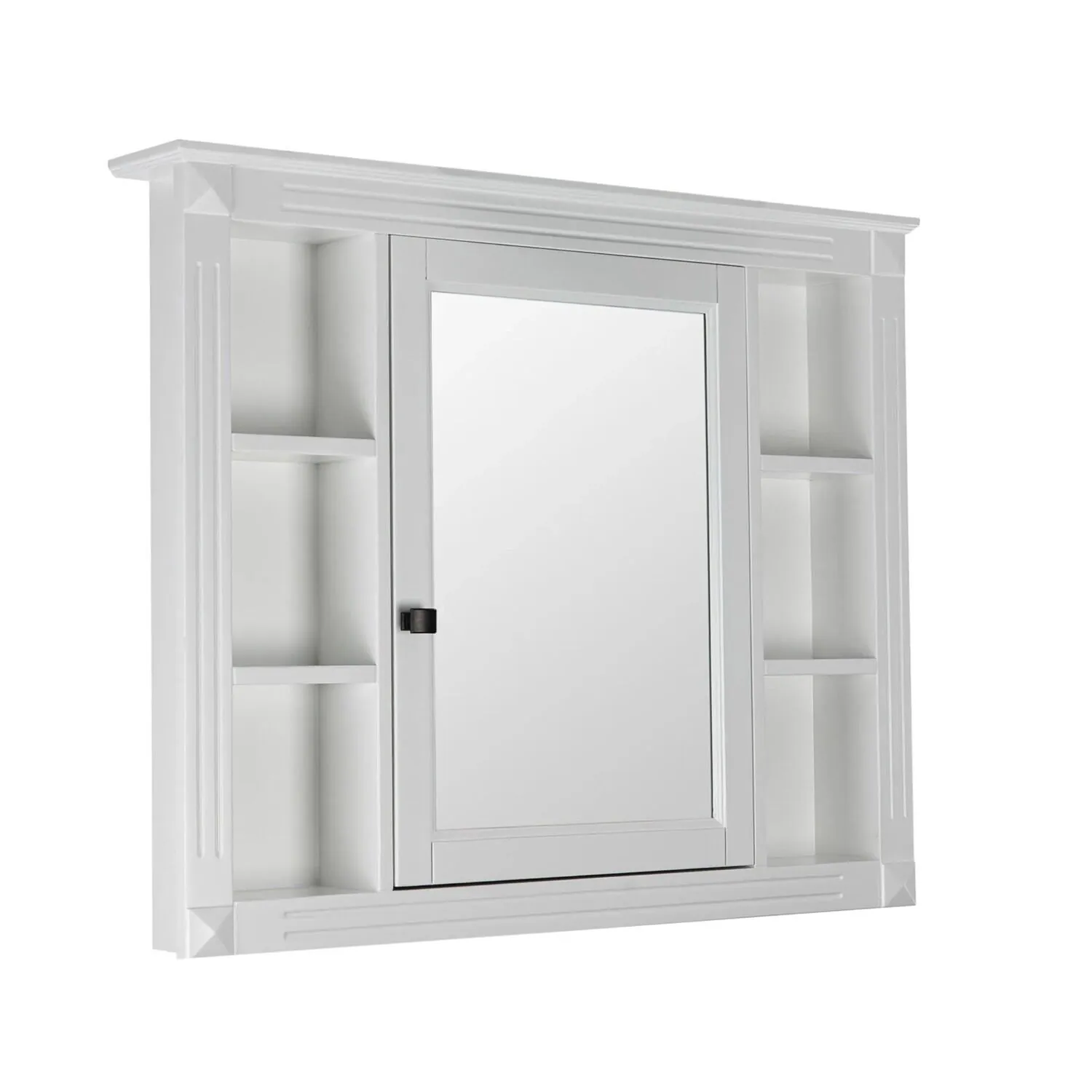 Spegelskåp Badrum Vit 100x80cm LED Belysning – Nashville