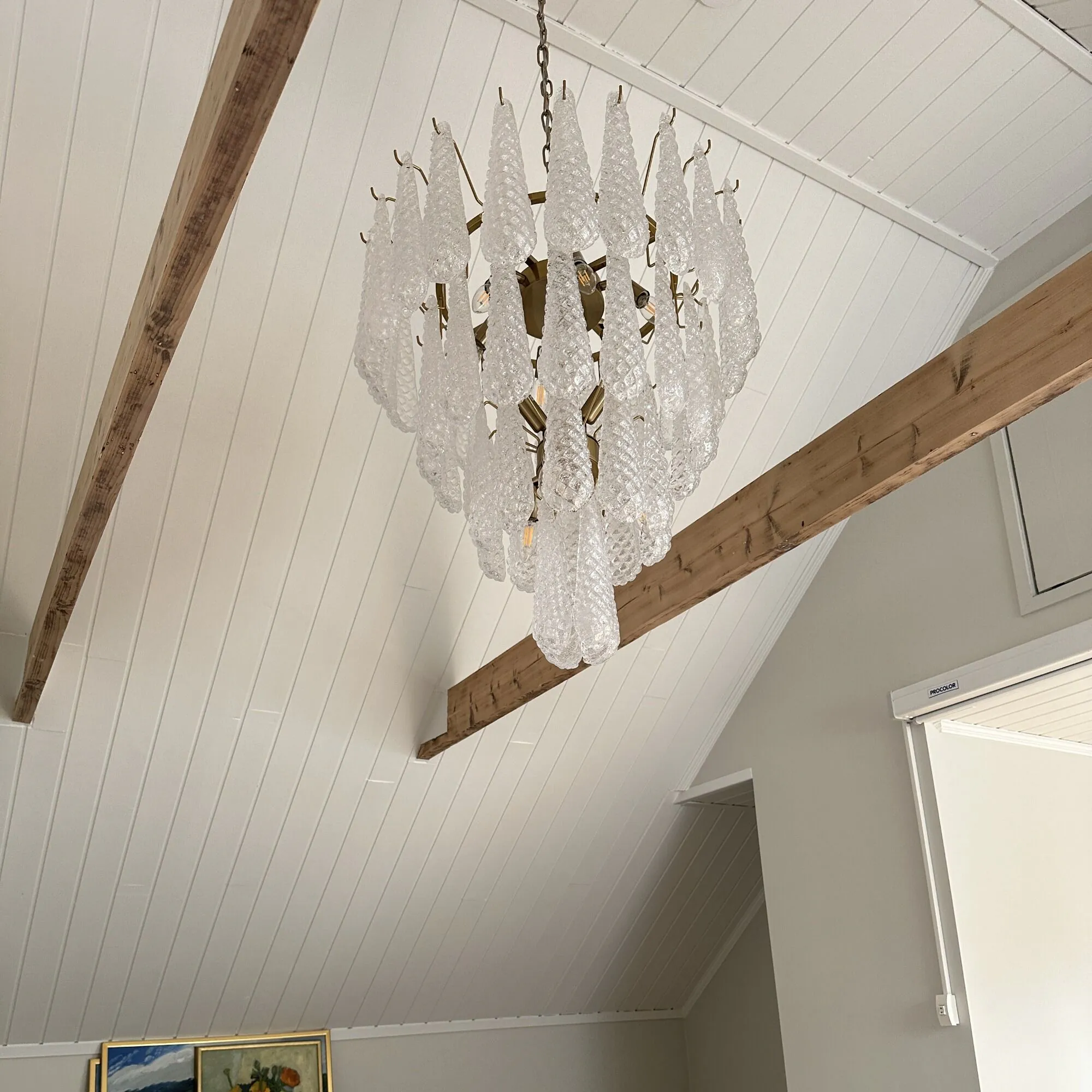 Kristallkrona Ø61xH75cm Mässing/Klar - Neapel