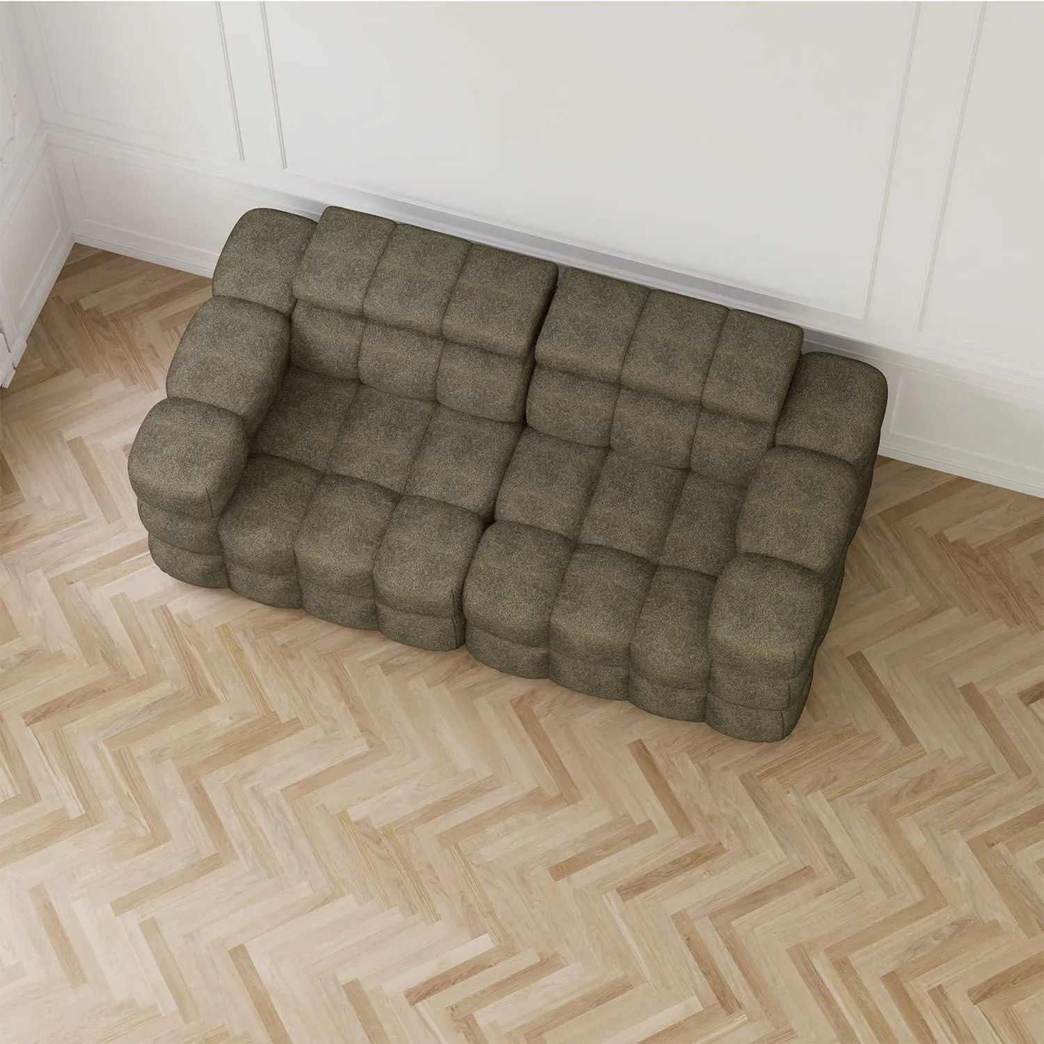 Soffa 2-sits 210cm Olivgrön - Paris