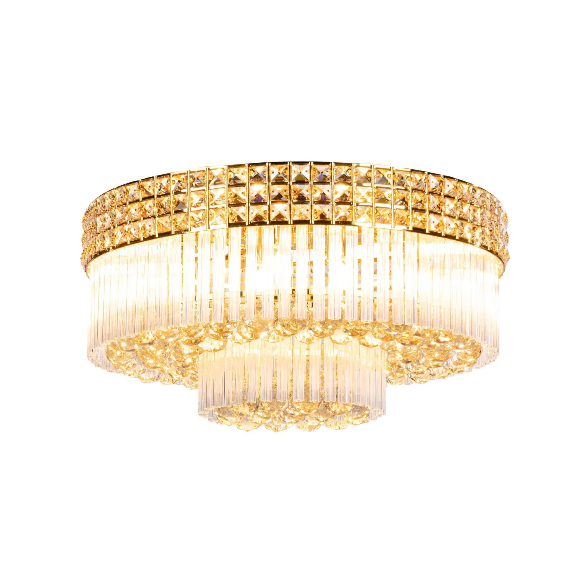 Plafond Kristall Marbella Guld Ø 60cm