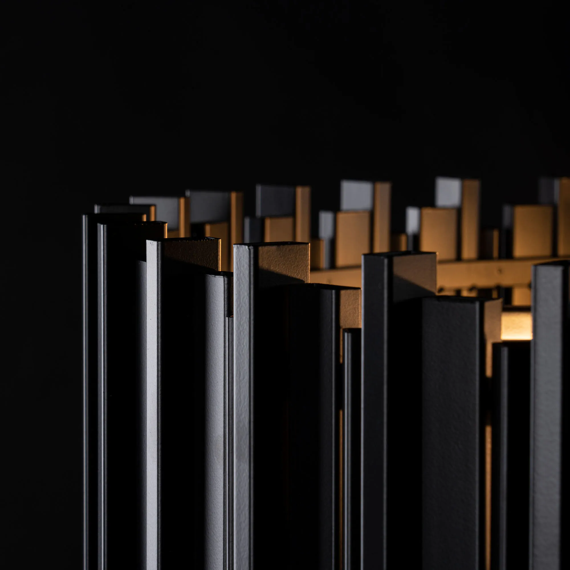 Kristall Lampa Ø55cm Monaco Svart