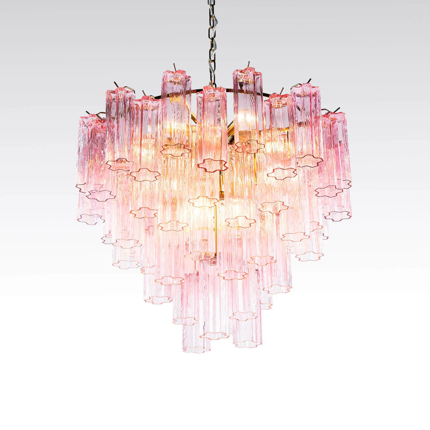 Kristallkrona Ø75cm Rosa/Mässing - Cagliari