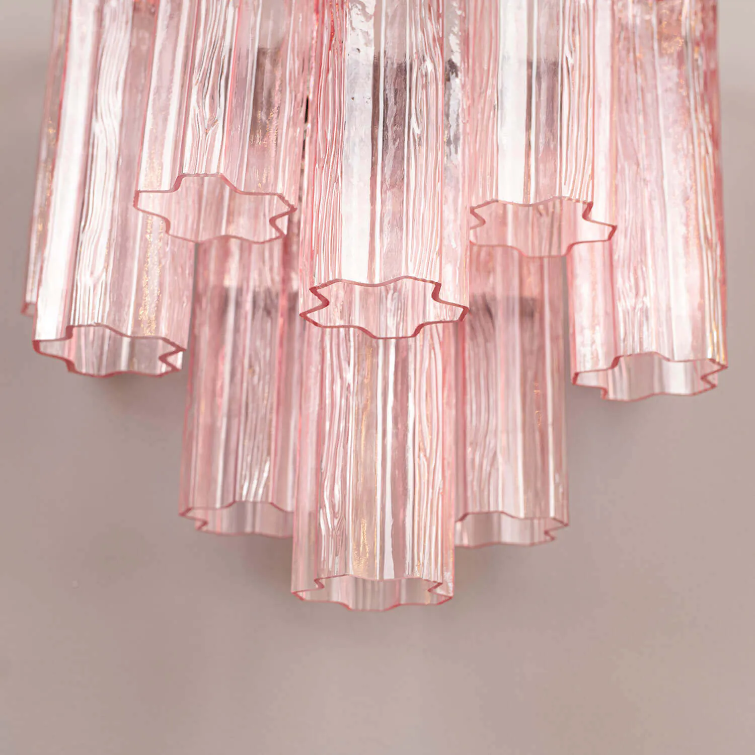 Vägglampa Kristall Rosa/Krom - Cagliari