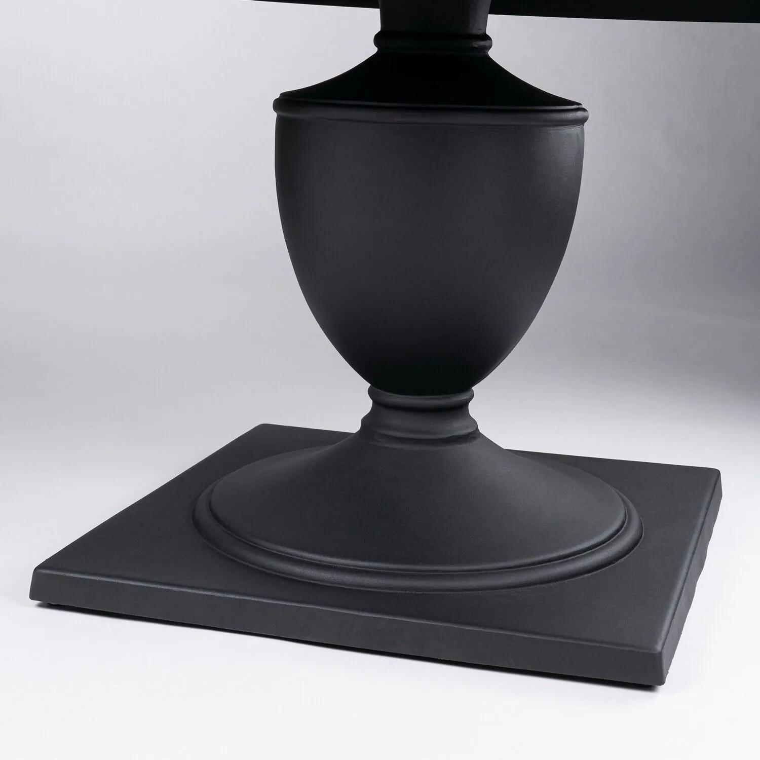 Matgrupp Utomhus Runt Bord Svart Aluminium 6 stolar - Salerno Ø122cm