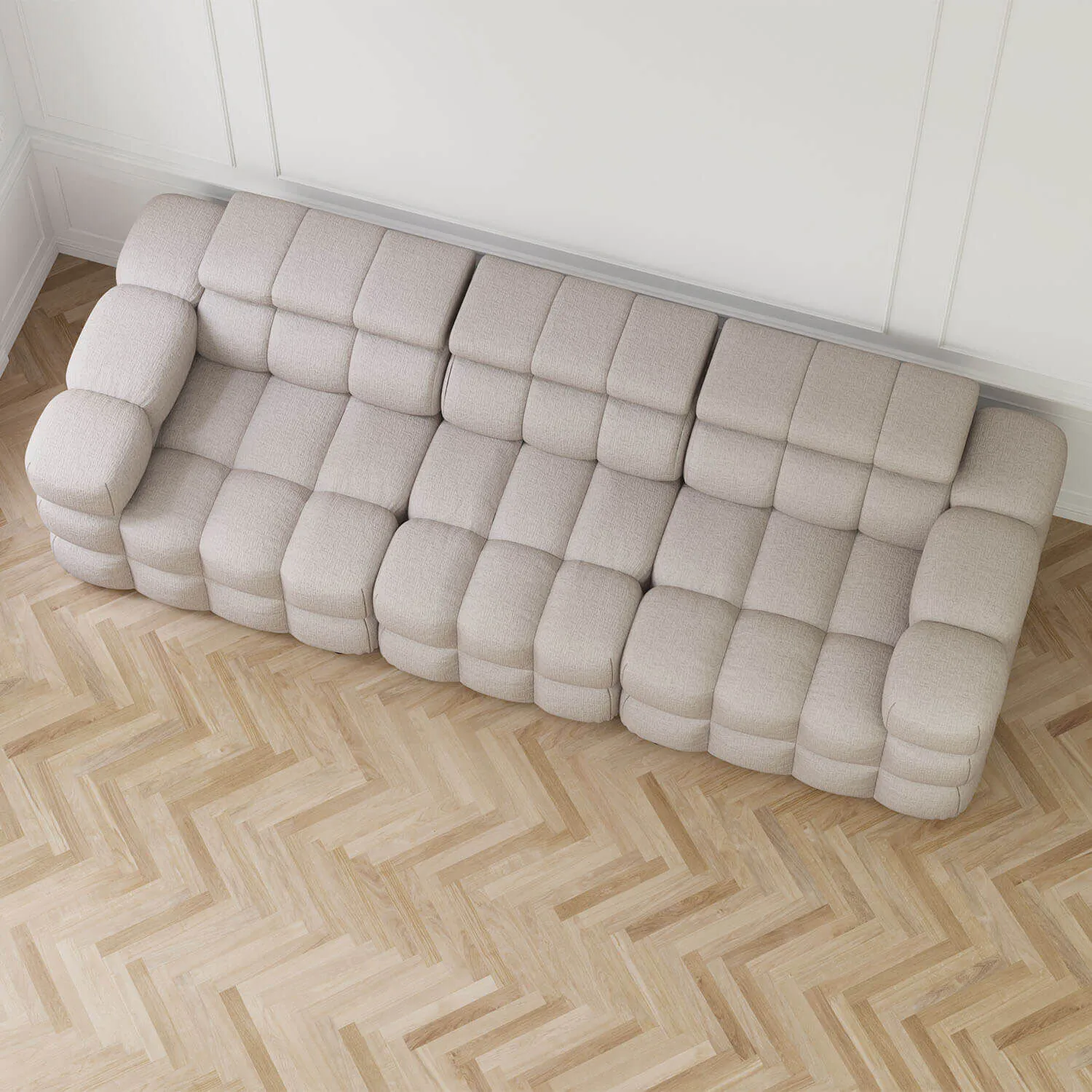 Soffa 3-sits 285cm Sand  - Paris