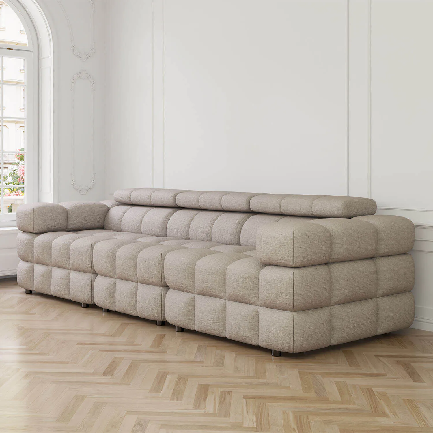 Soffa 3-sits 285cm Sand  - Paris