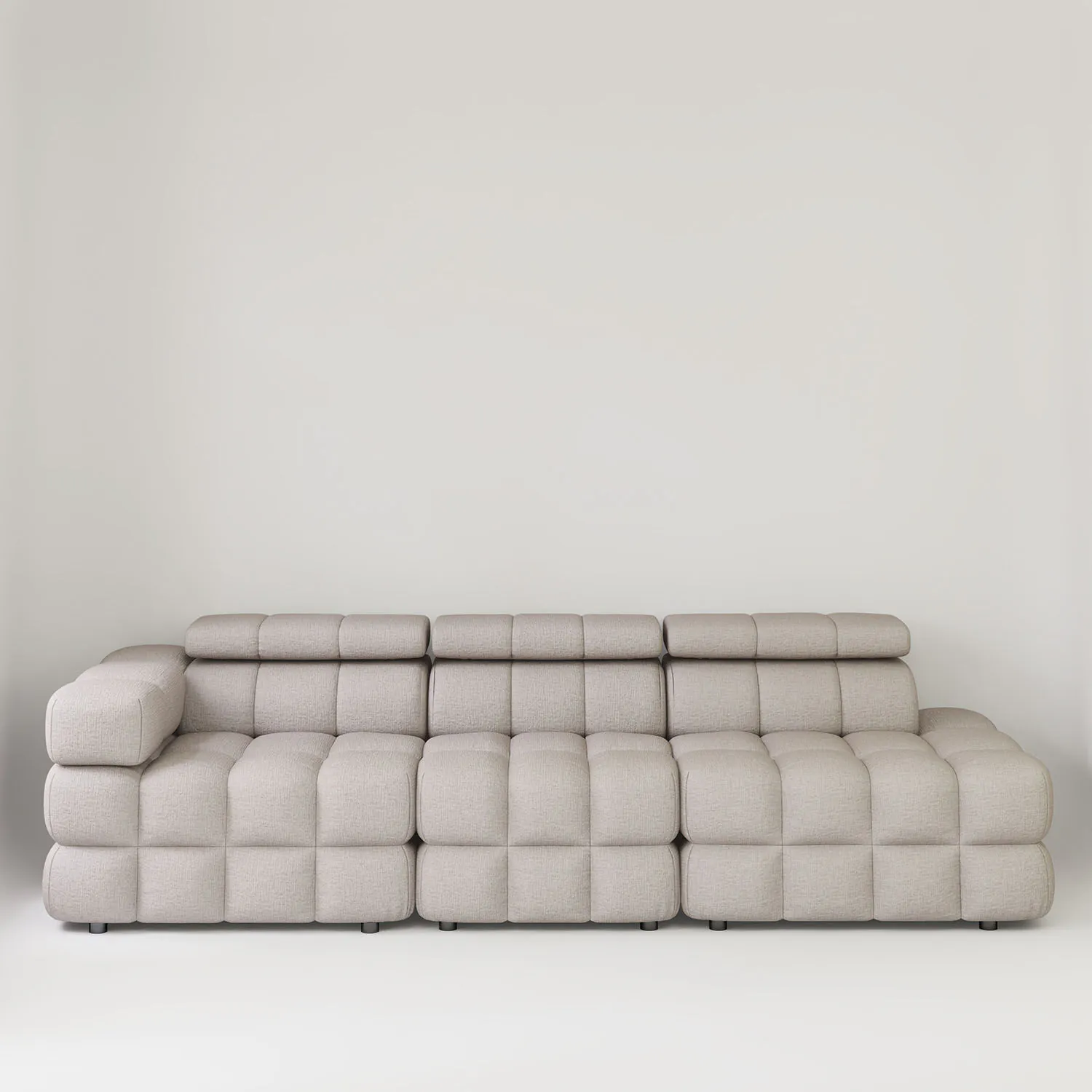 Soffa 3-sits 288cm Sand Armstöd Vänster - Paris